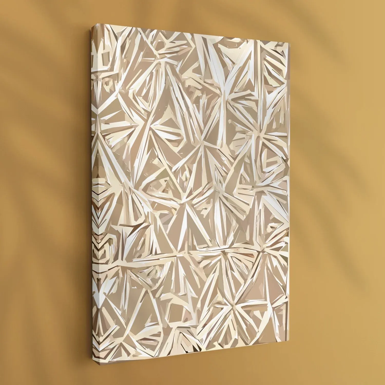 Block Art Patterns In Earthy Tones - I