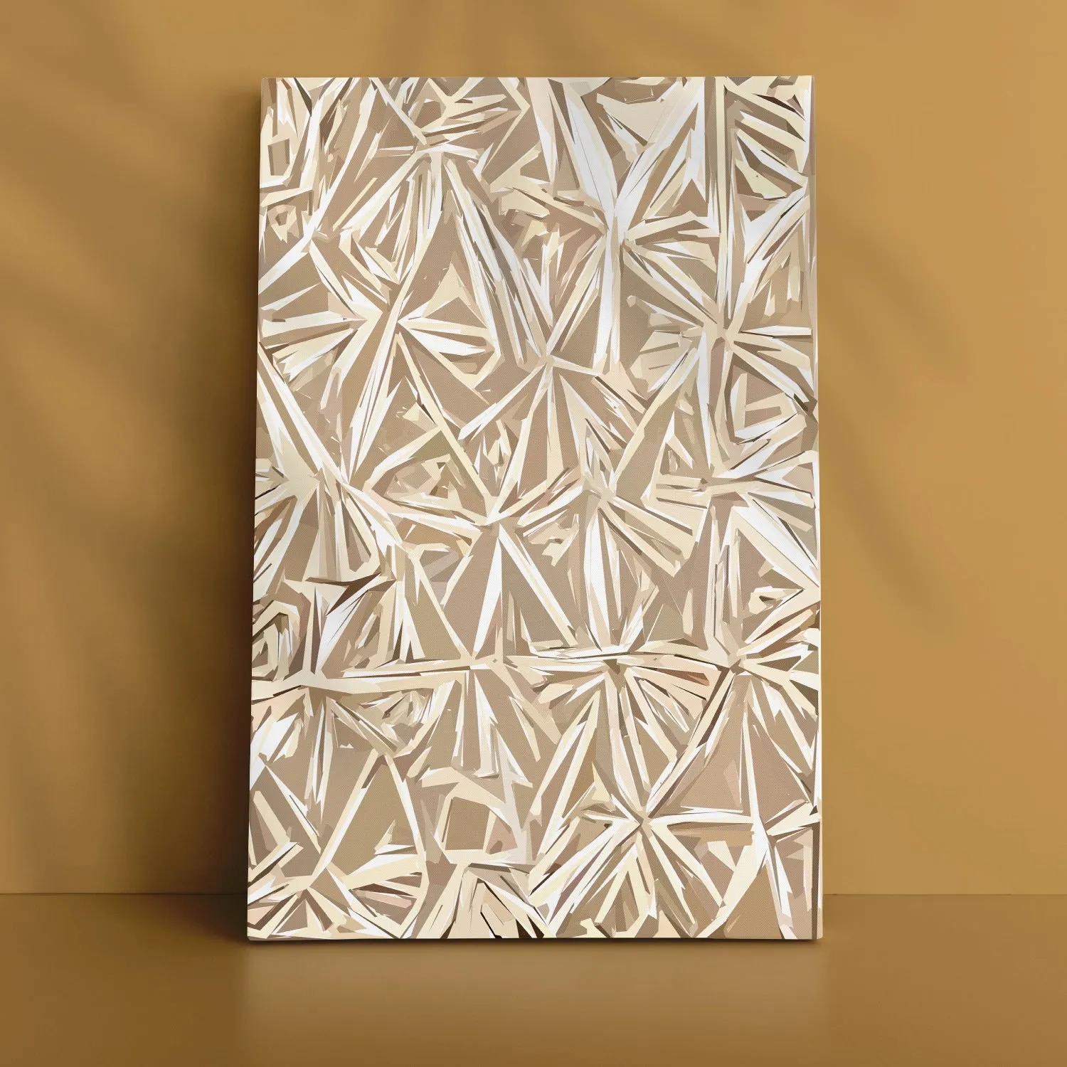 Block Art Patterns In Earthy Tones - I