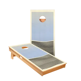 Blue Waves Star Cornhole Boards