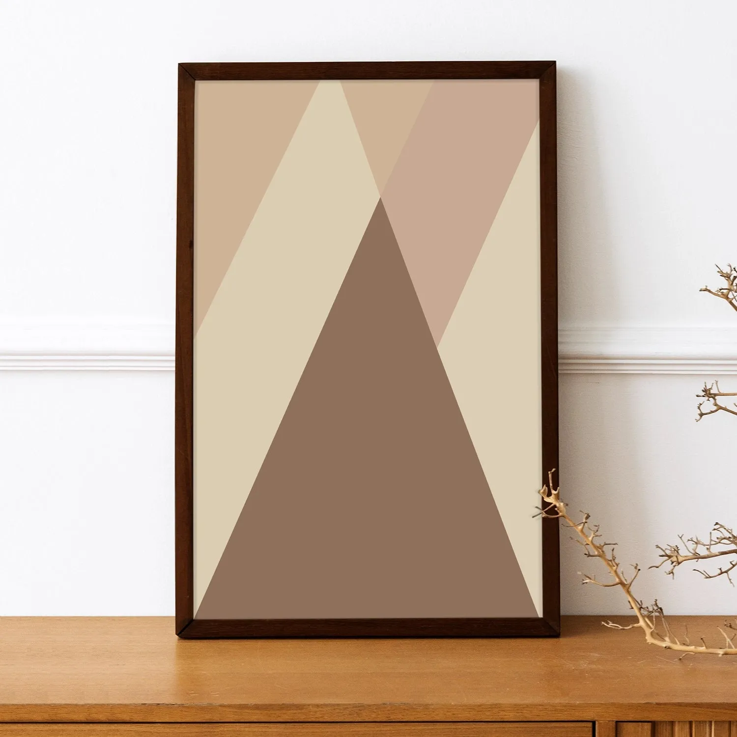 BOHO Inspired Colors in Modern Art of Mountains