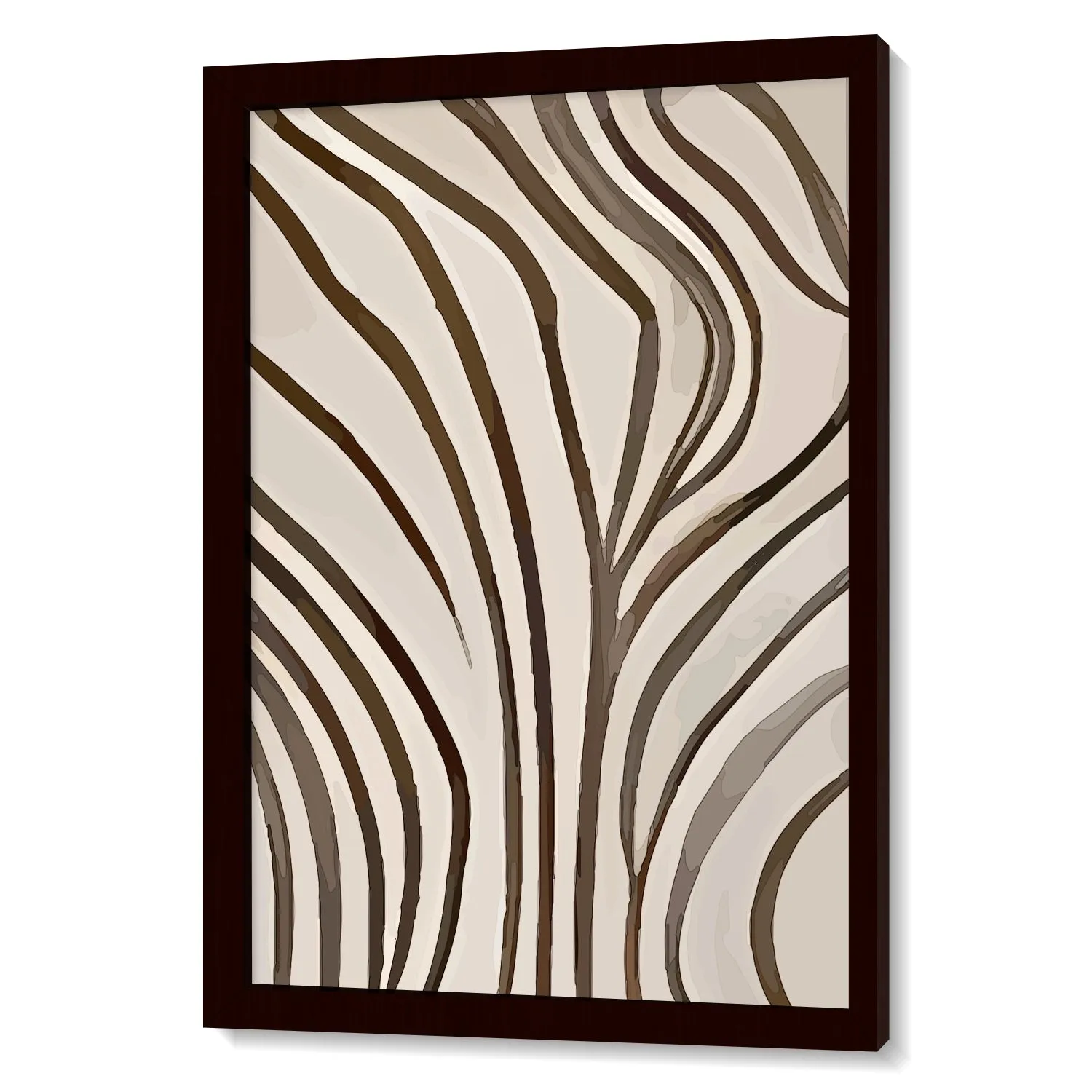 BOHO Inspired Leaf Lines In Earthy Tone