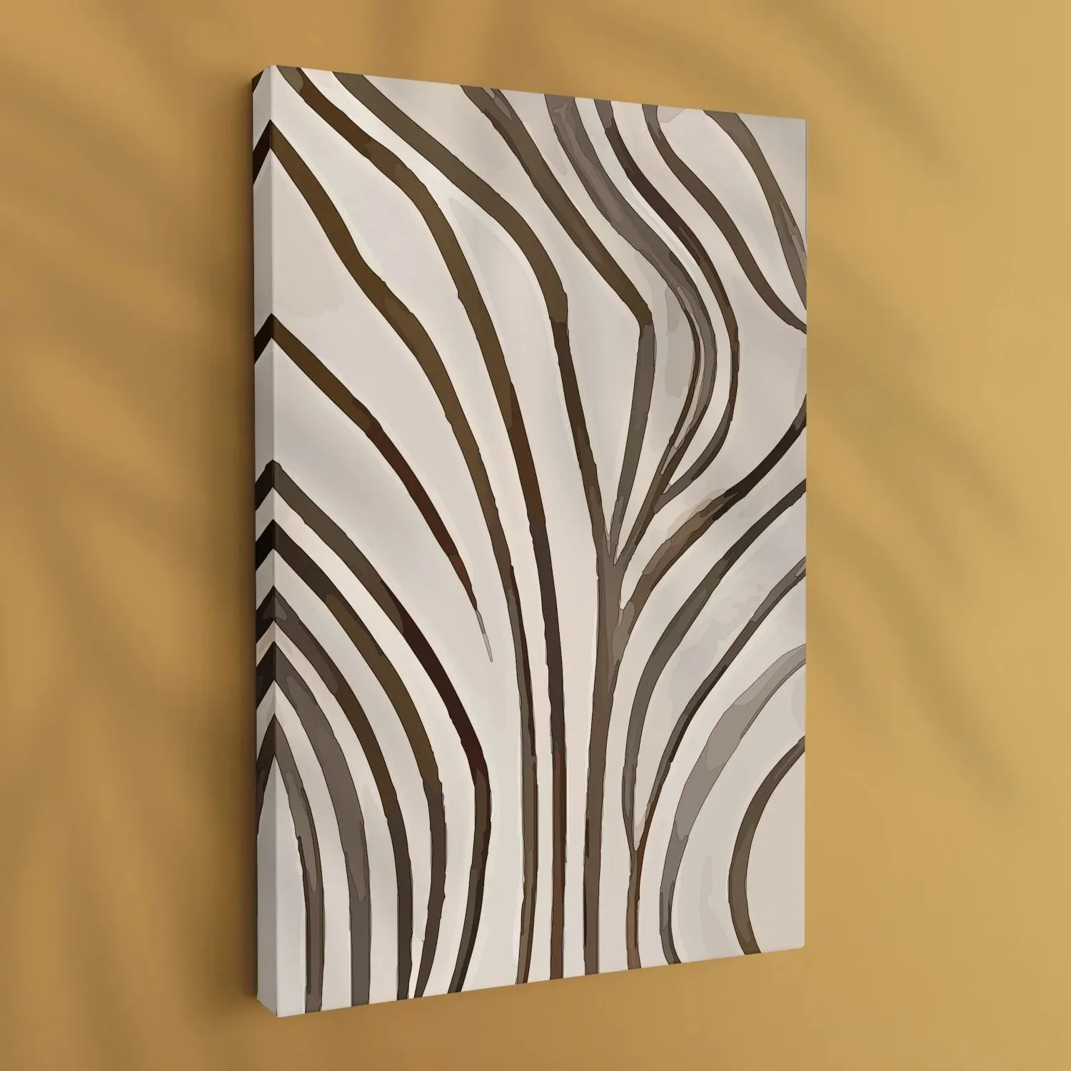 BOHO Inspired Leaf Lines In Earthy Tone