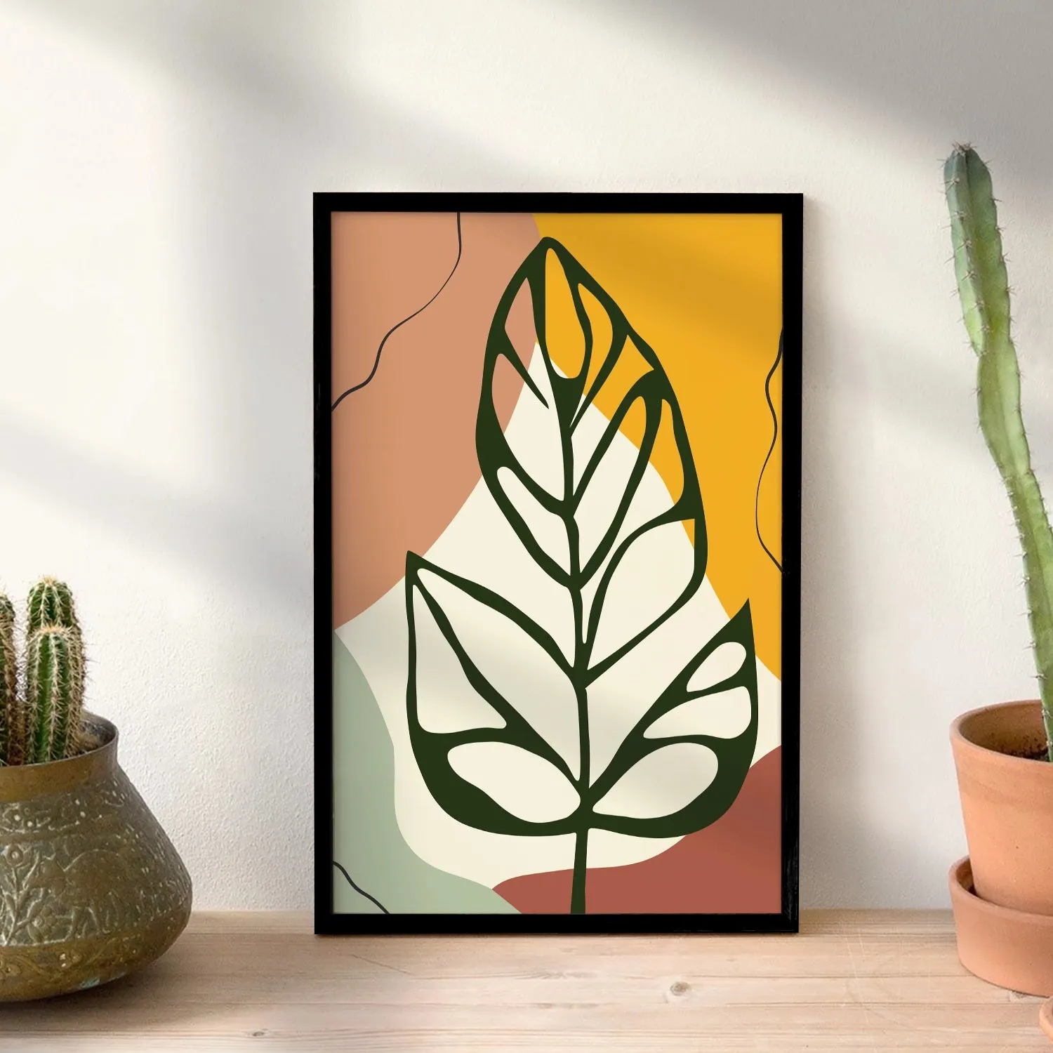 BOHO Inspired Swiss Cheese Plant Leaves