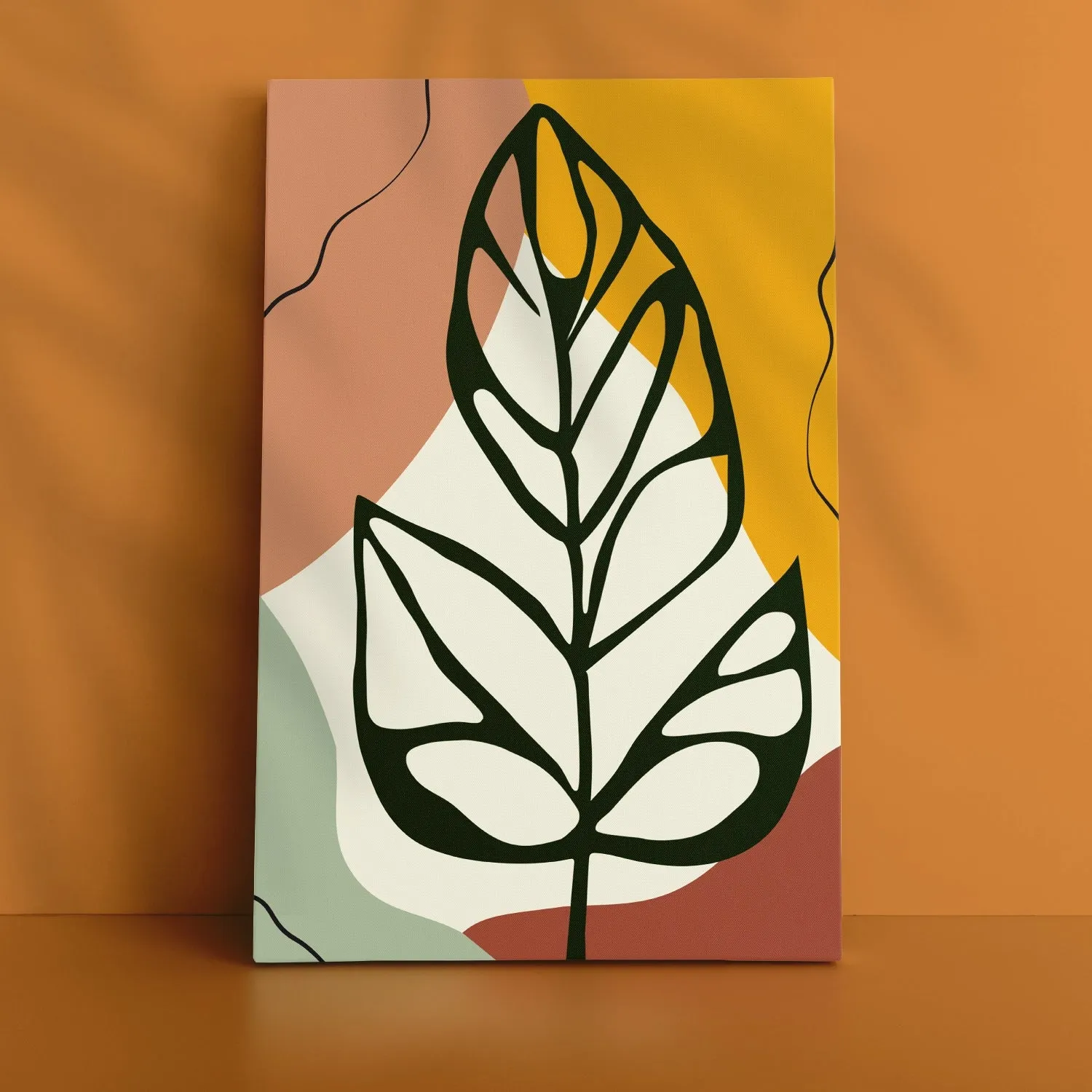BOHO Inspired Swiss Cheese Plant Leaves