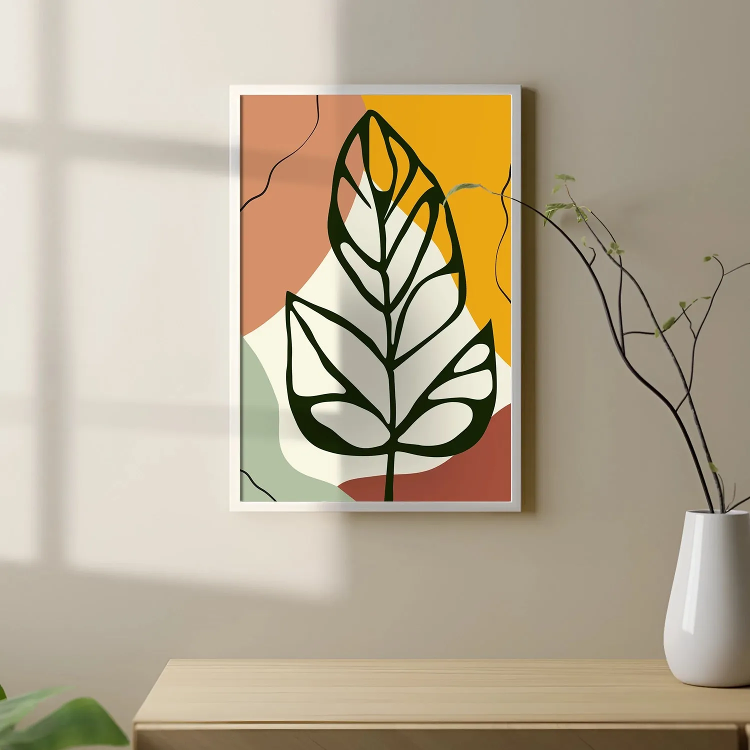 BOHO Inspired Swiss Cheese Plant Leaves
