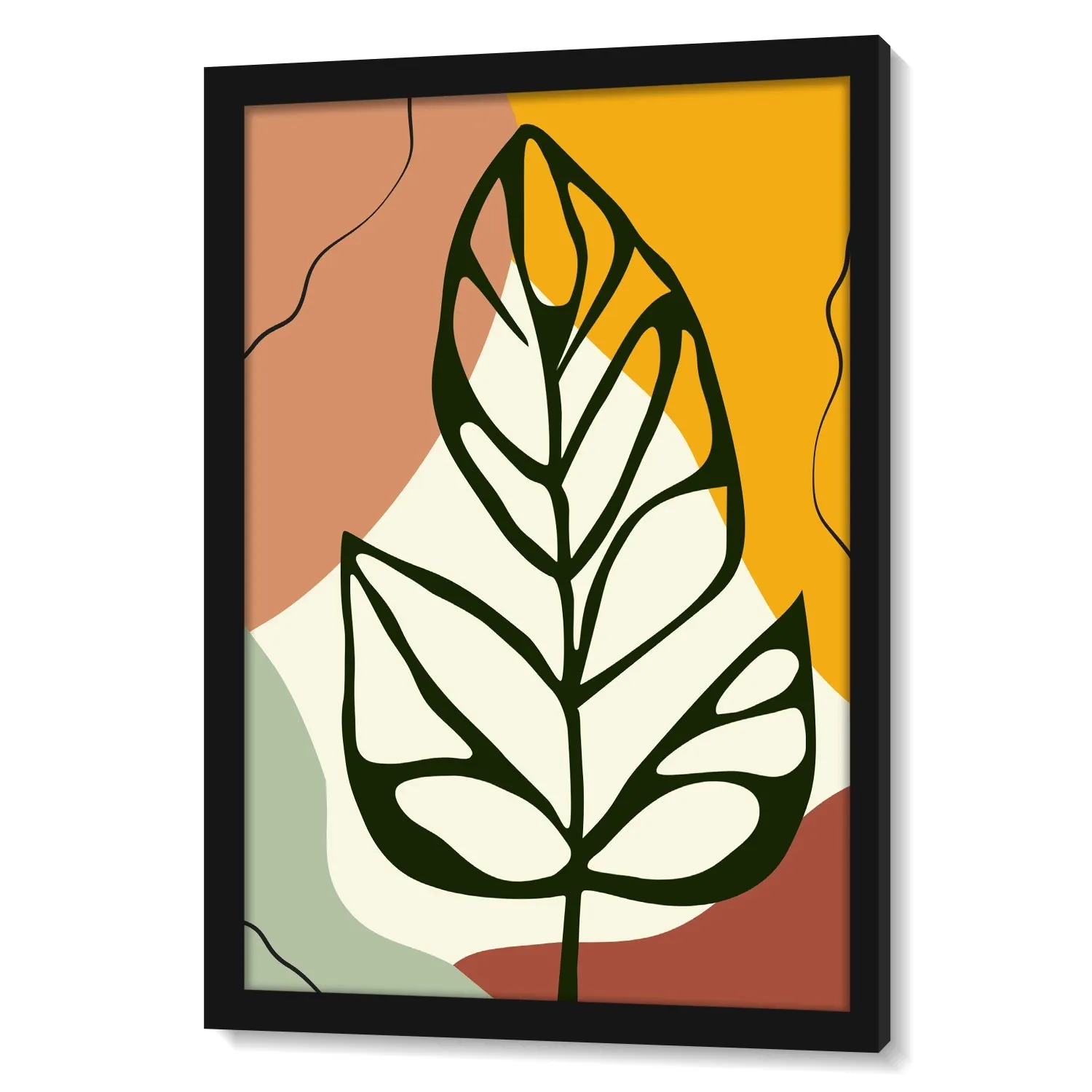 BOHO Inspired Swiss Cheese Plant Leaves