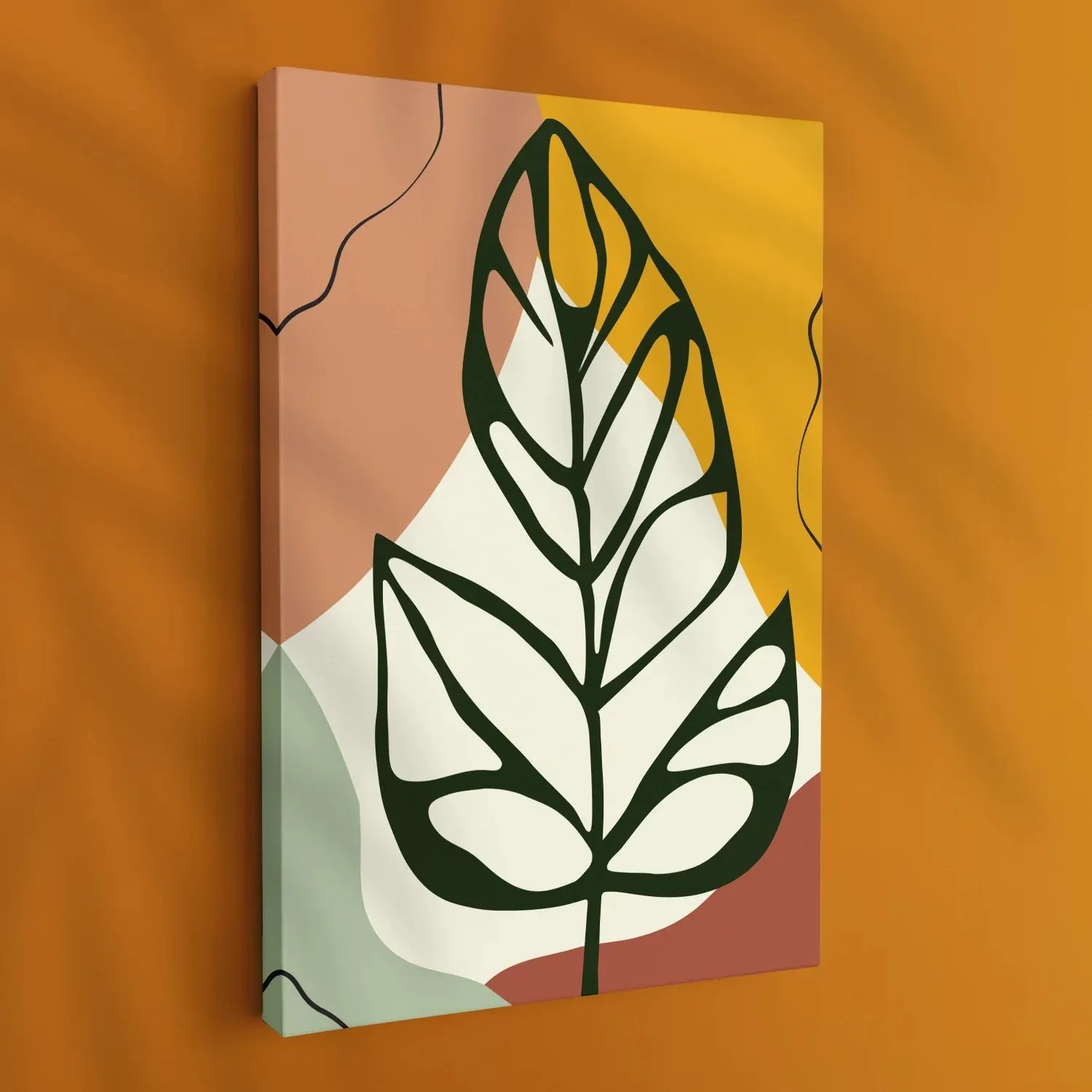BOHO Inspired Swiss Cheese Plant Leaves