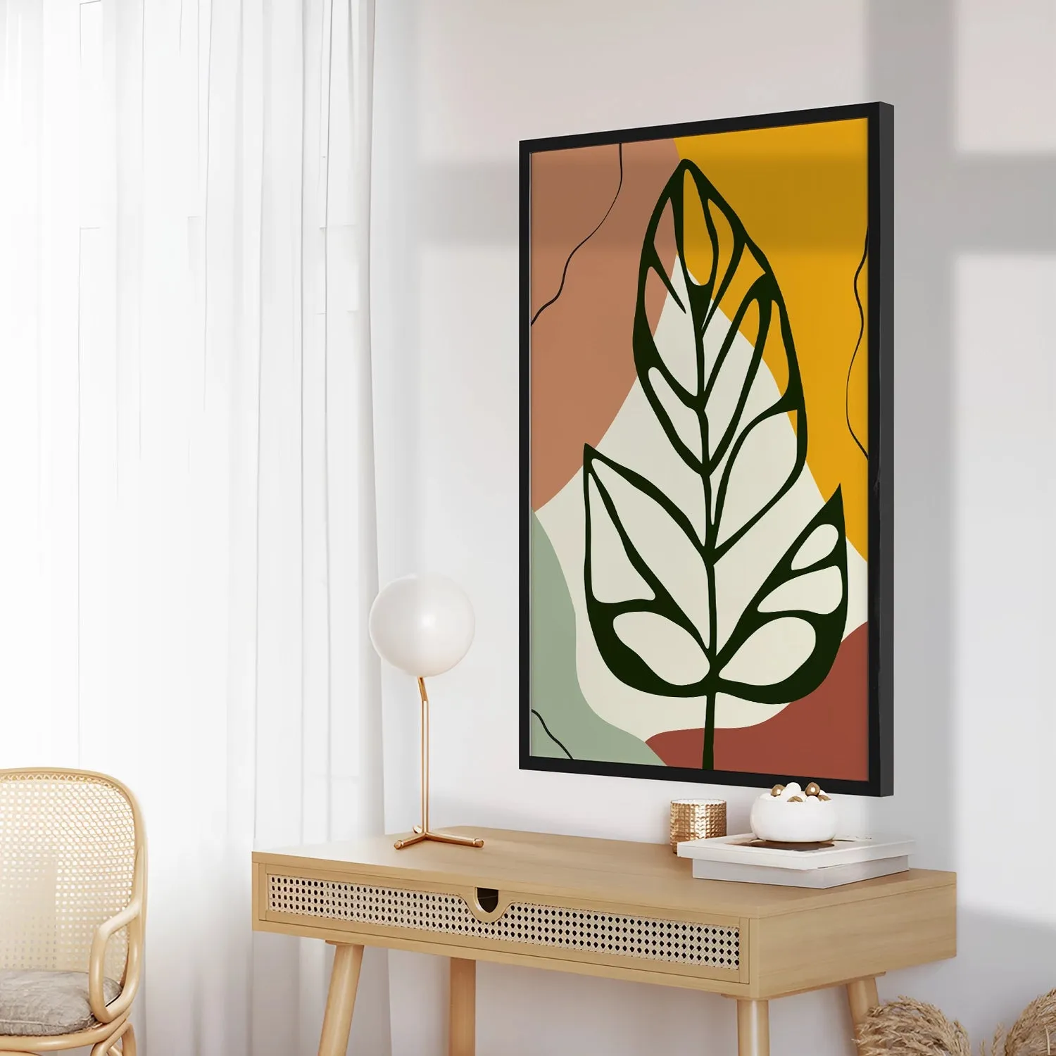 BOHO Inspired Swiss Cheese Plant Leaves