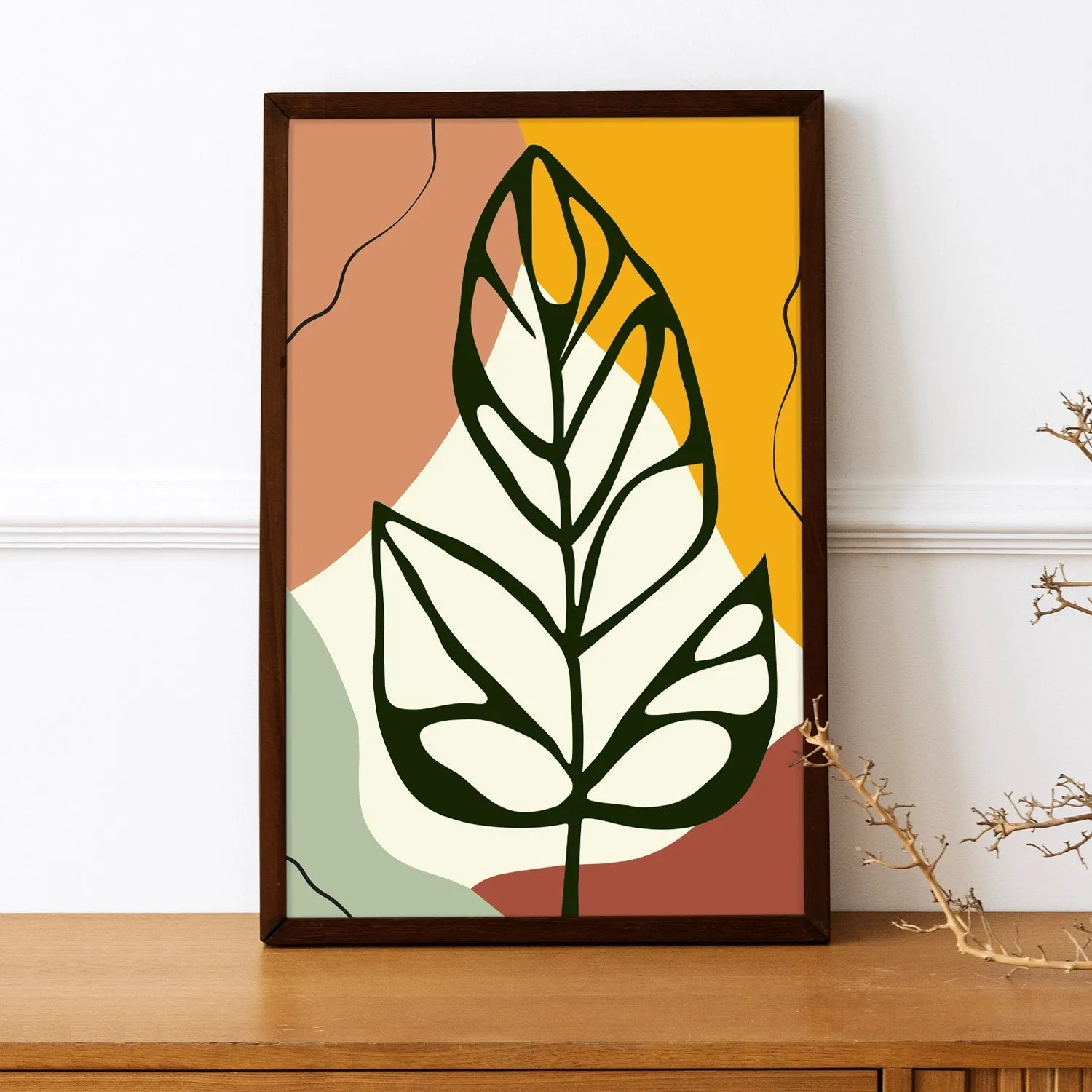 BOHO Inspired Swiss Cheese Plant Leaves