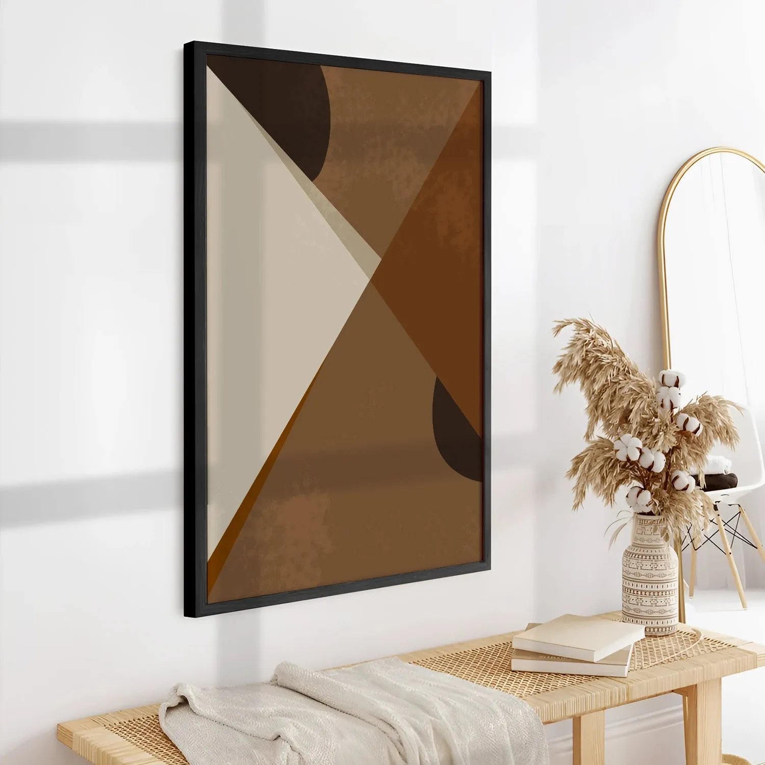 BOHO Inspired Triangles In Brown Shades