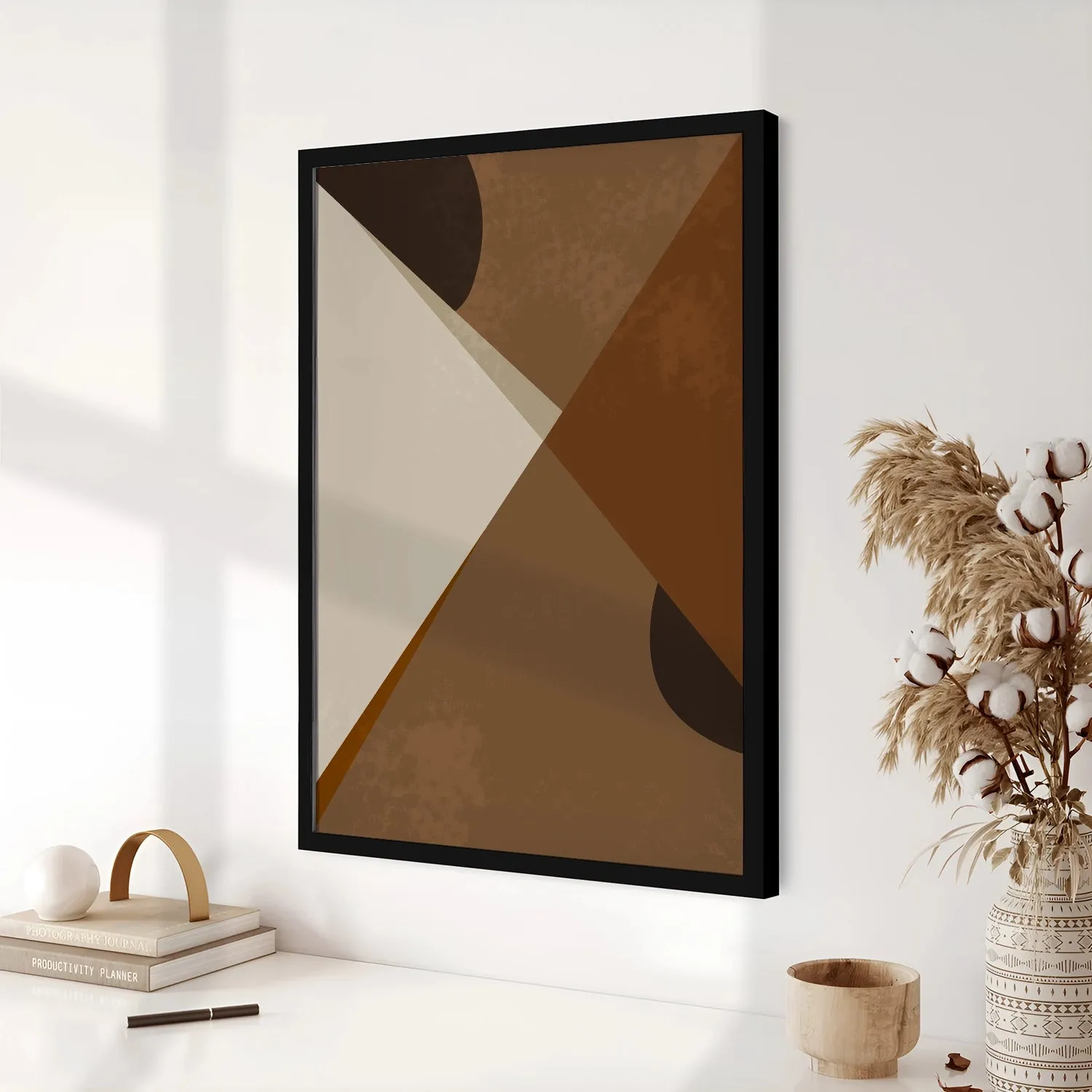 BOHO Inspired Triangles In Brown Shades