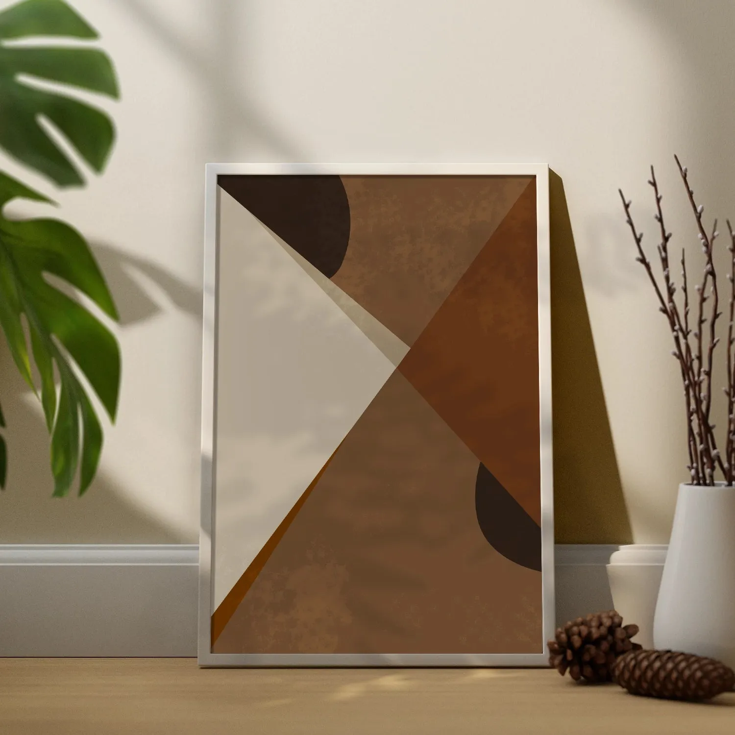 BOHO Inspired Triangles In Brown Shades