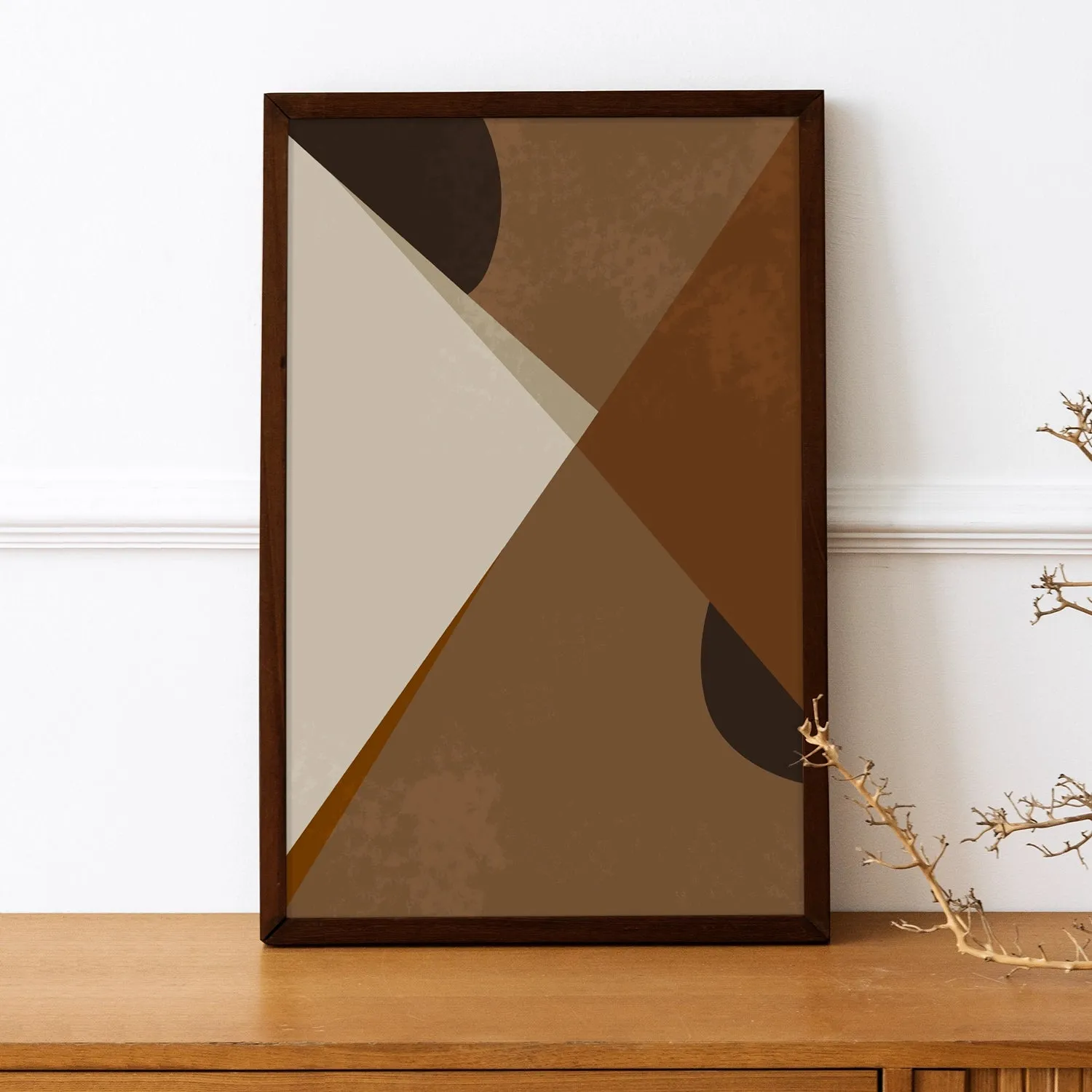 BOHO Inspired Triangles In Brown Shades