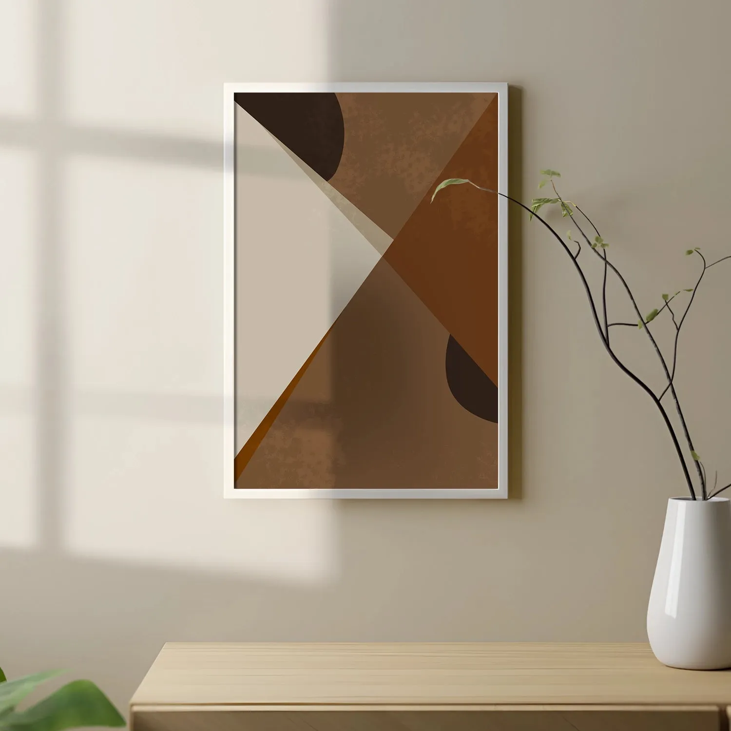 BOHO Inspired Triangles In Brown Shades