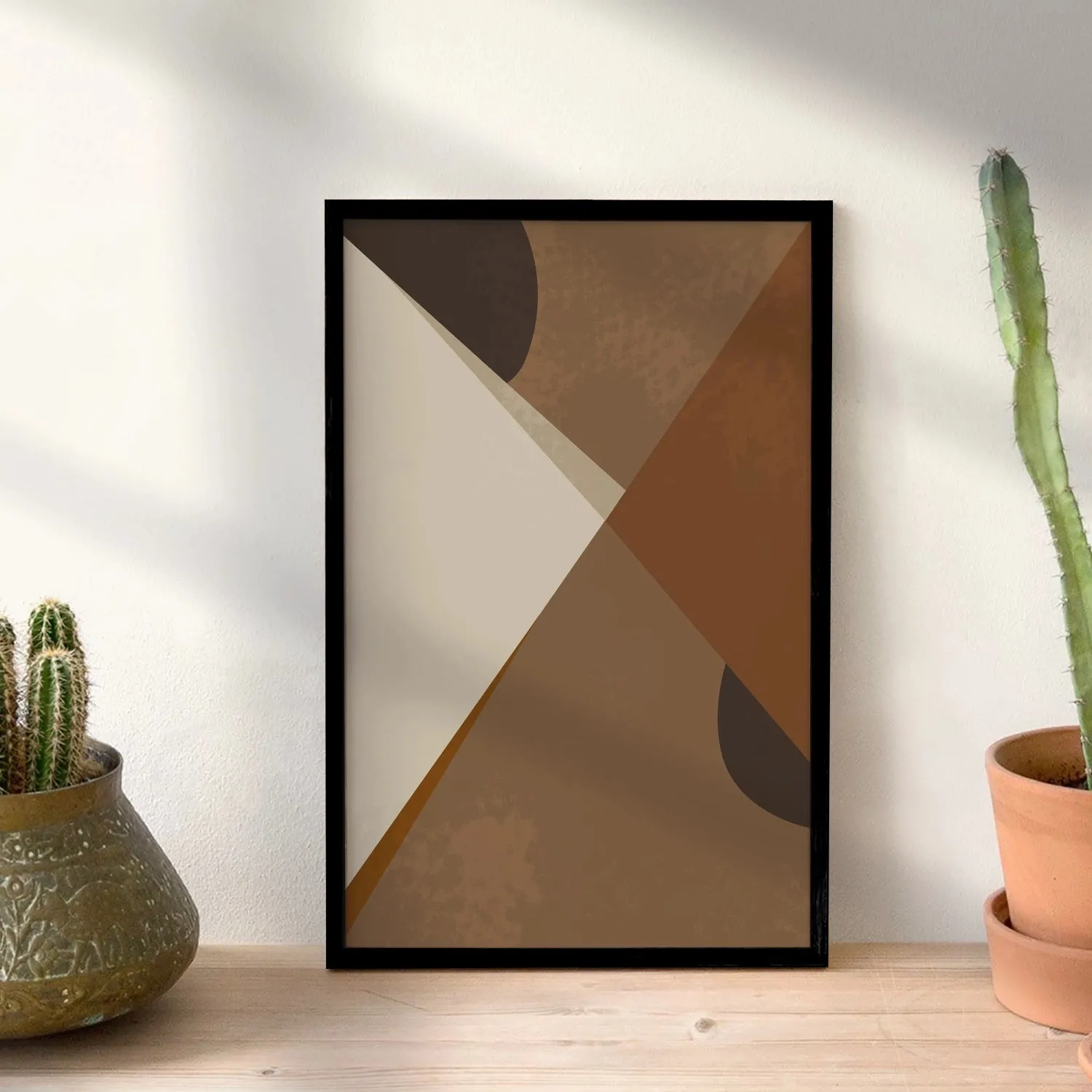 BOHO Inspired Triangles In Brown Shades