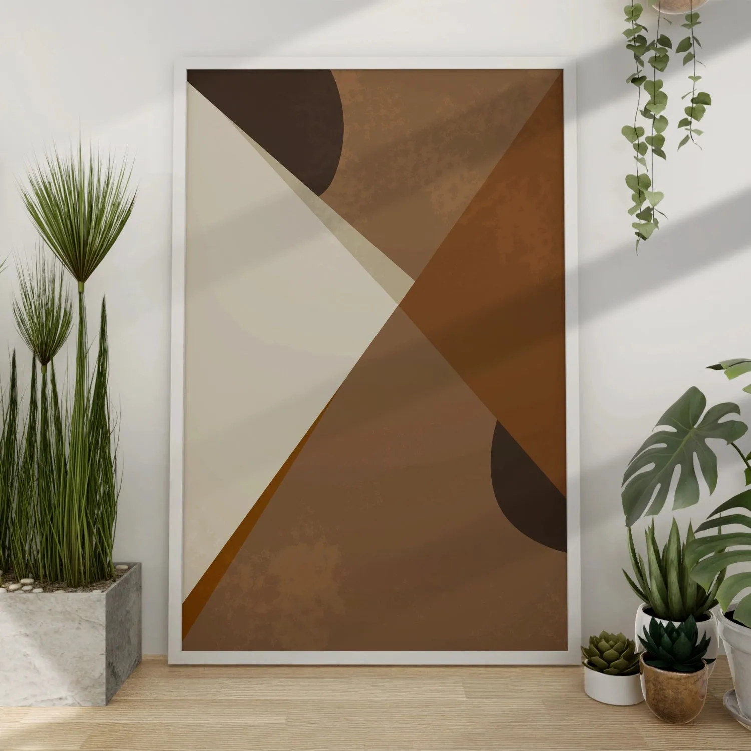 BOHO Inspired Triangles In Brown Shades