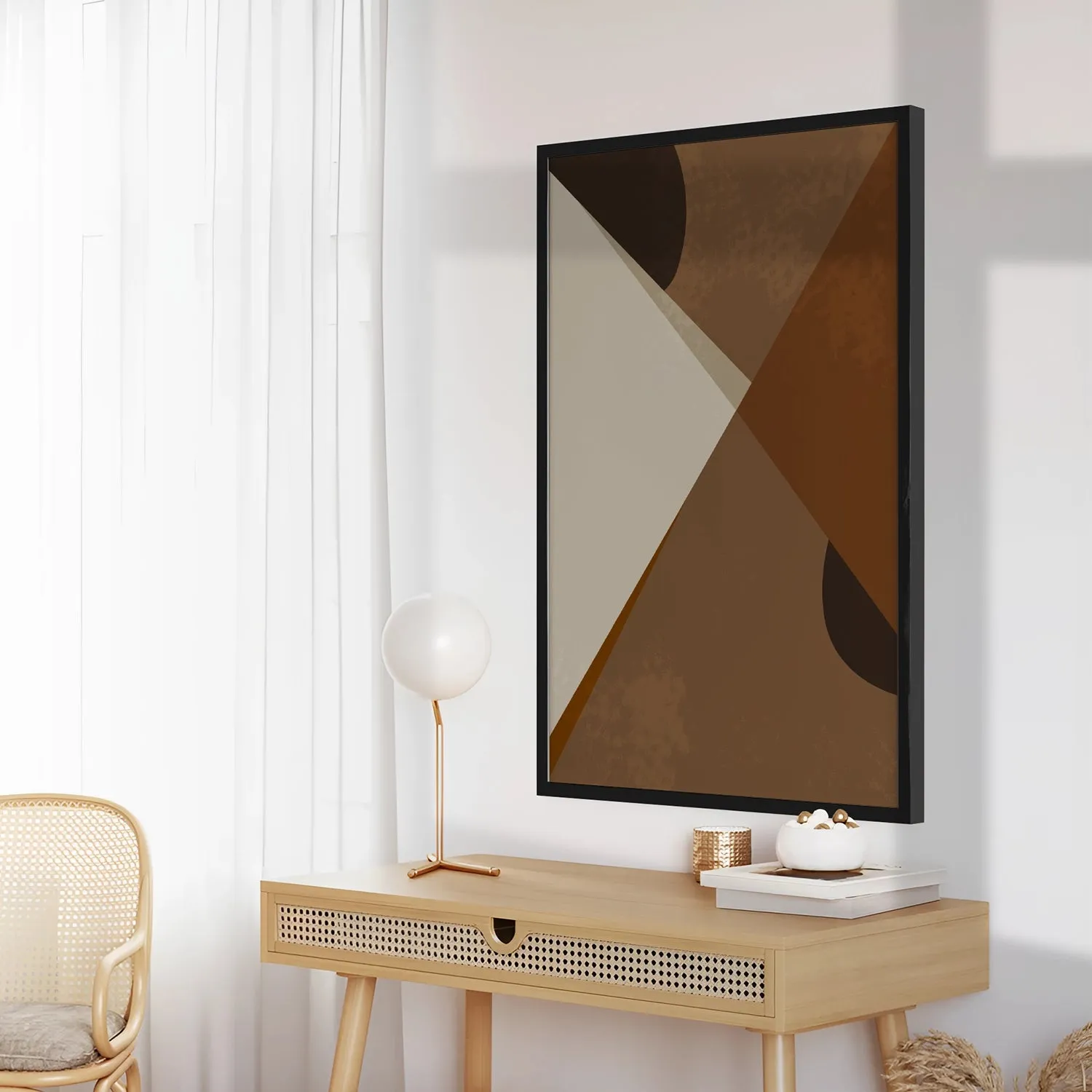 BOHO Inspired Triangles In Brown Shades