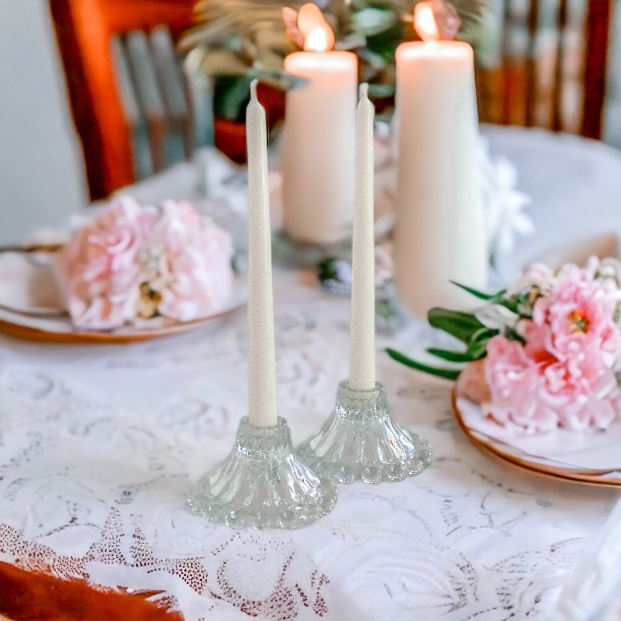 Boopie Bubble Glass Candlestick Holders