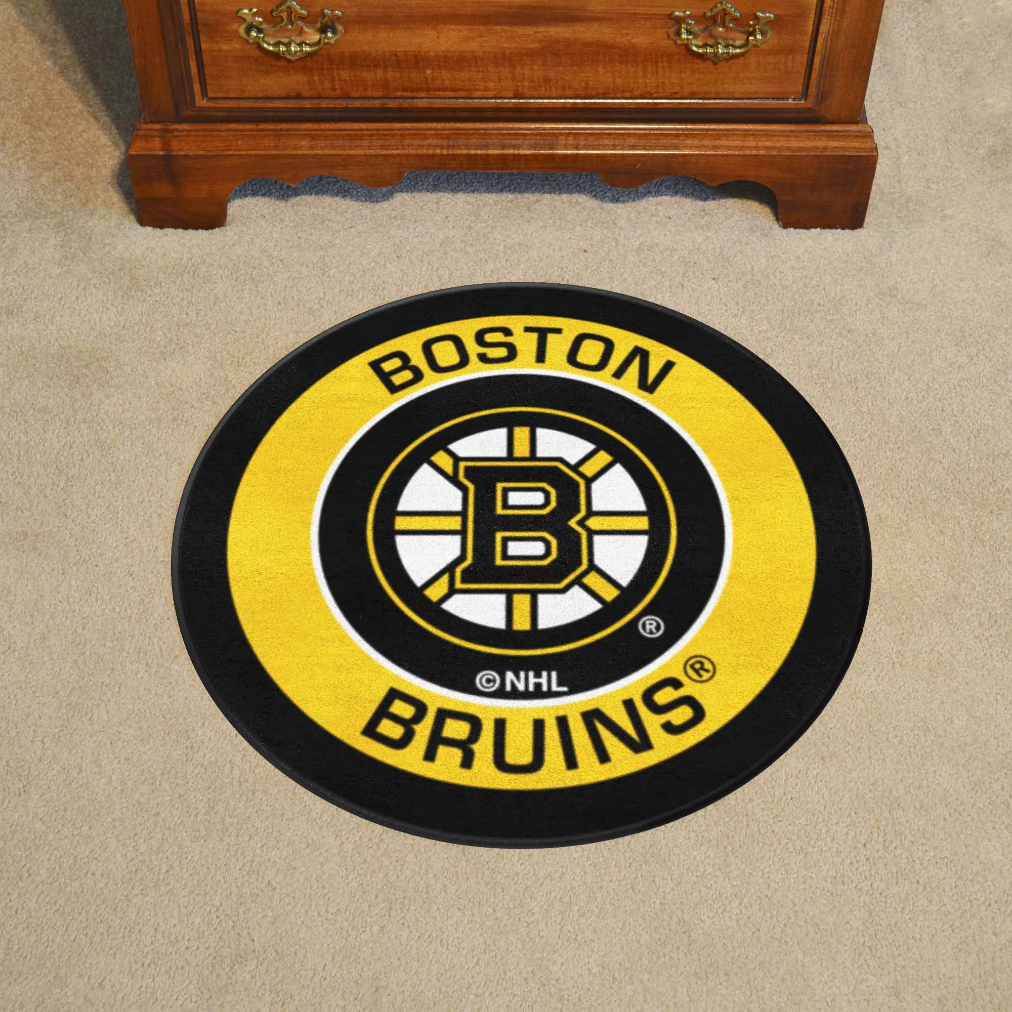 Boston Bruins Roundel Rug - 27in. Diameter