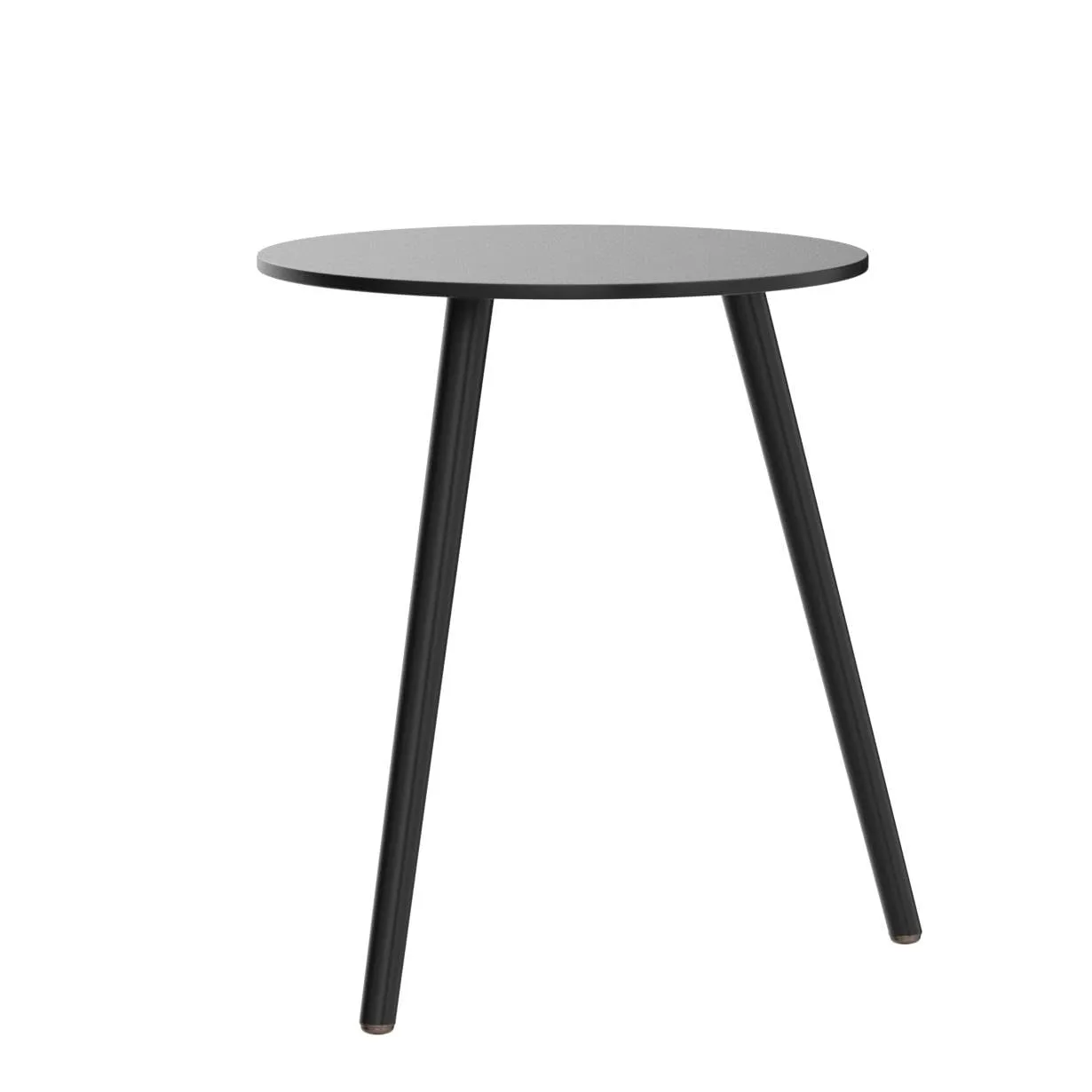 Brown Art Shoppee Fold-able Round Side Table for Tea Coffee Breakfast (Black)