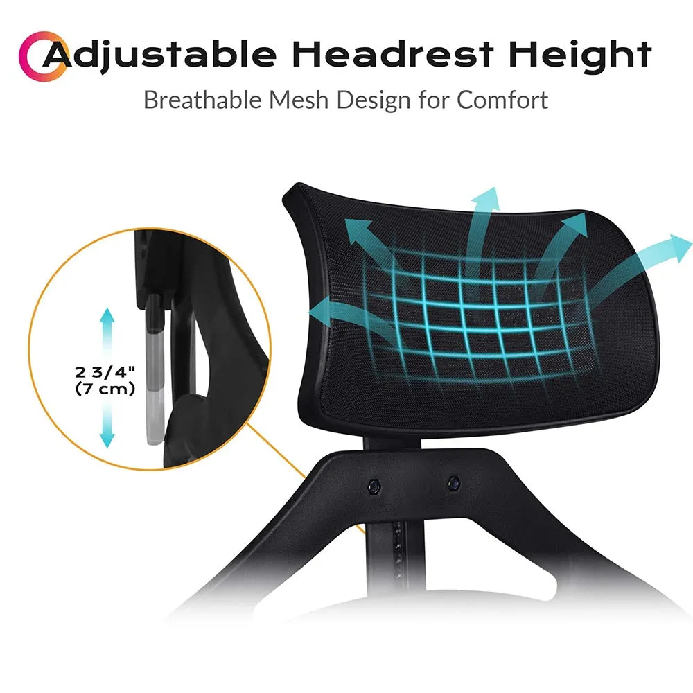 Byootique UrStudio Makeup Chair with Headrest: Tall Director's Chair