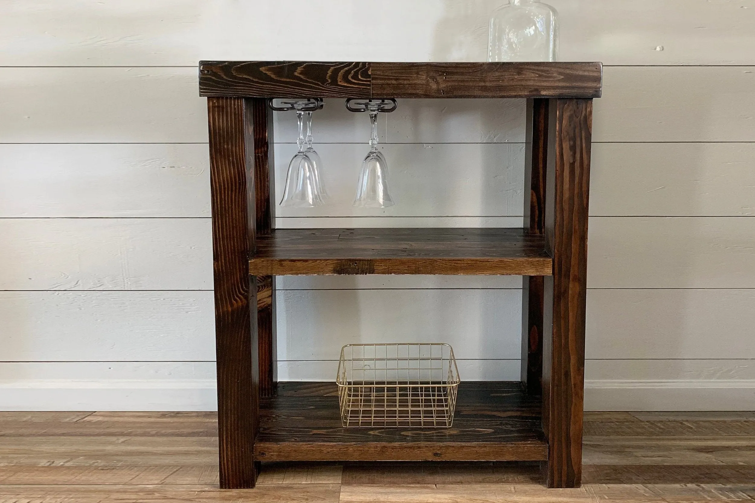 Carson Reclaimed Wood Bar Cart