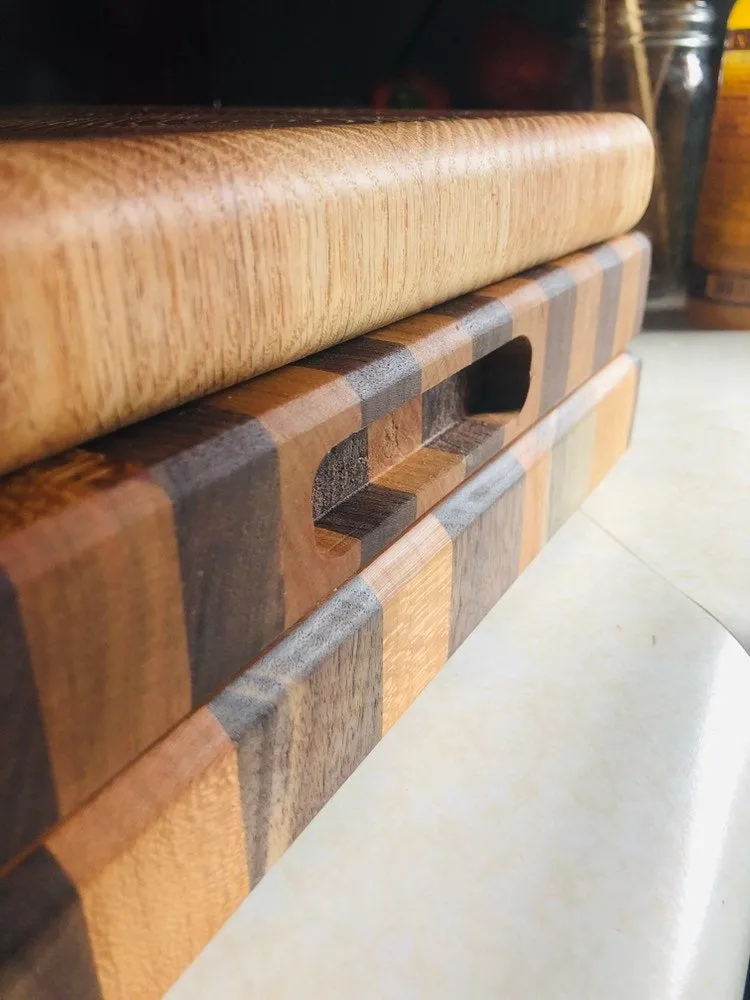 Cherry & Black Walnut Butcher Block