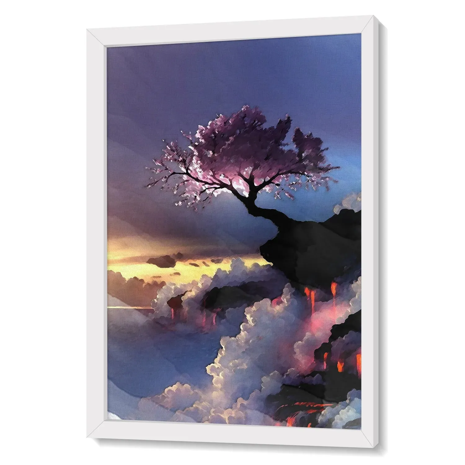 Cherry Blossom On Misty Mountain