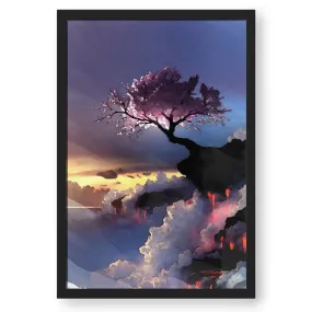 Cherry Blossom On Misty Mountain