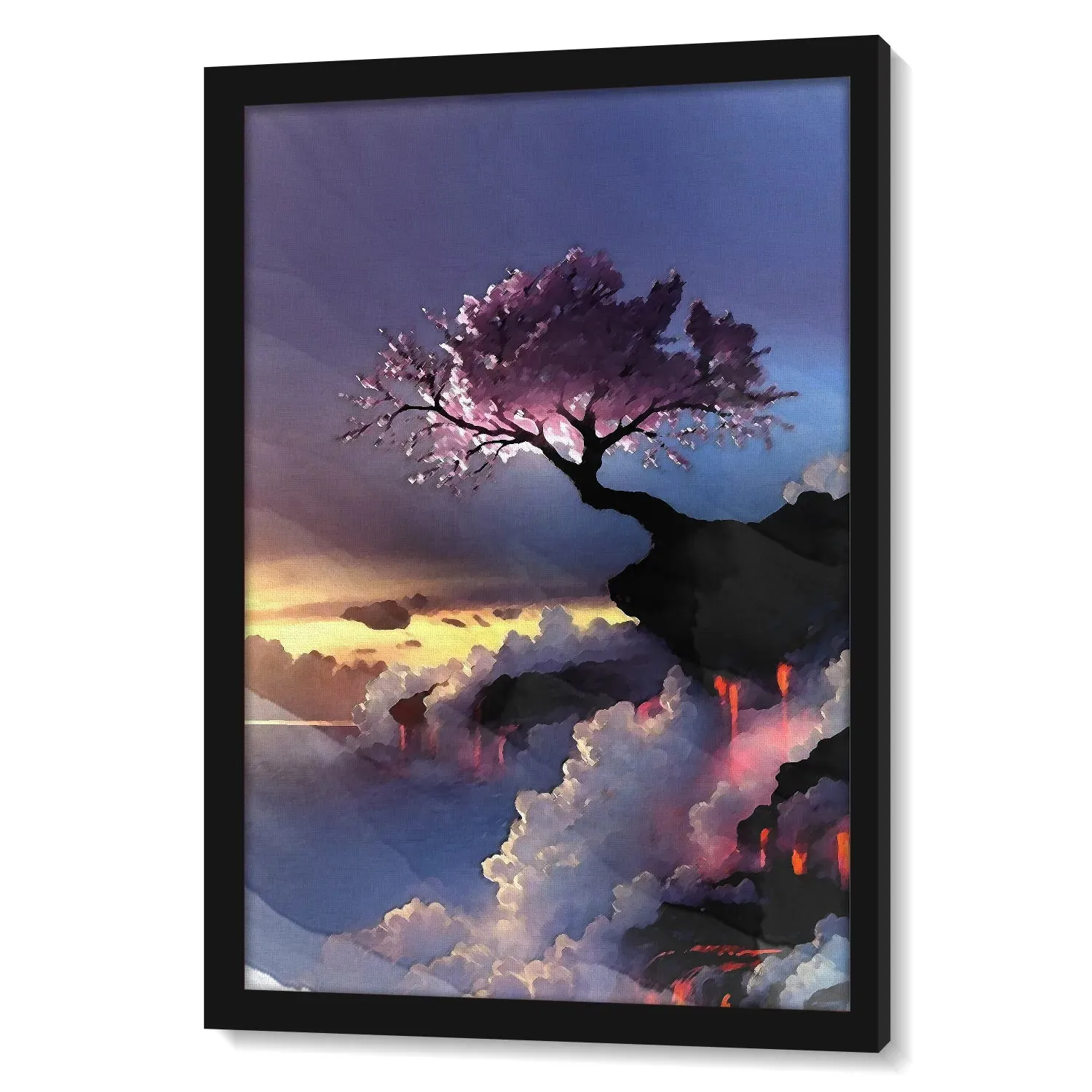 Cherry Blossom On Misty Mountain