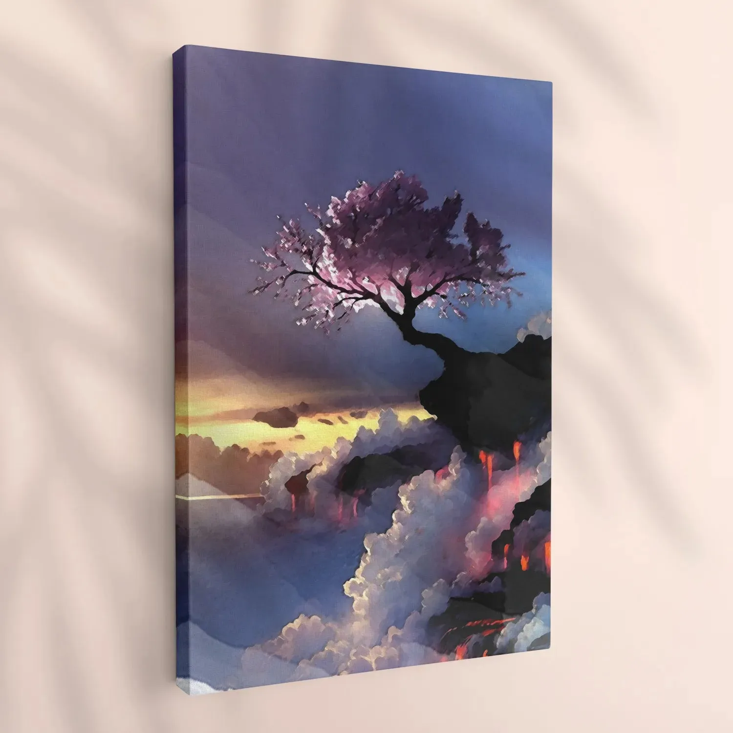 Cherry Blossom On Misty Mountain