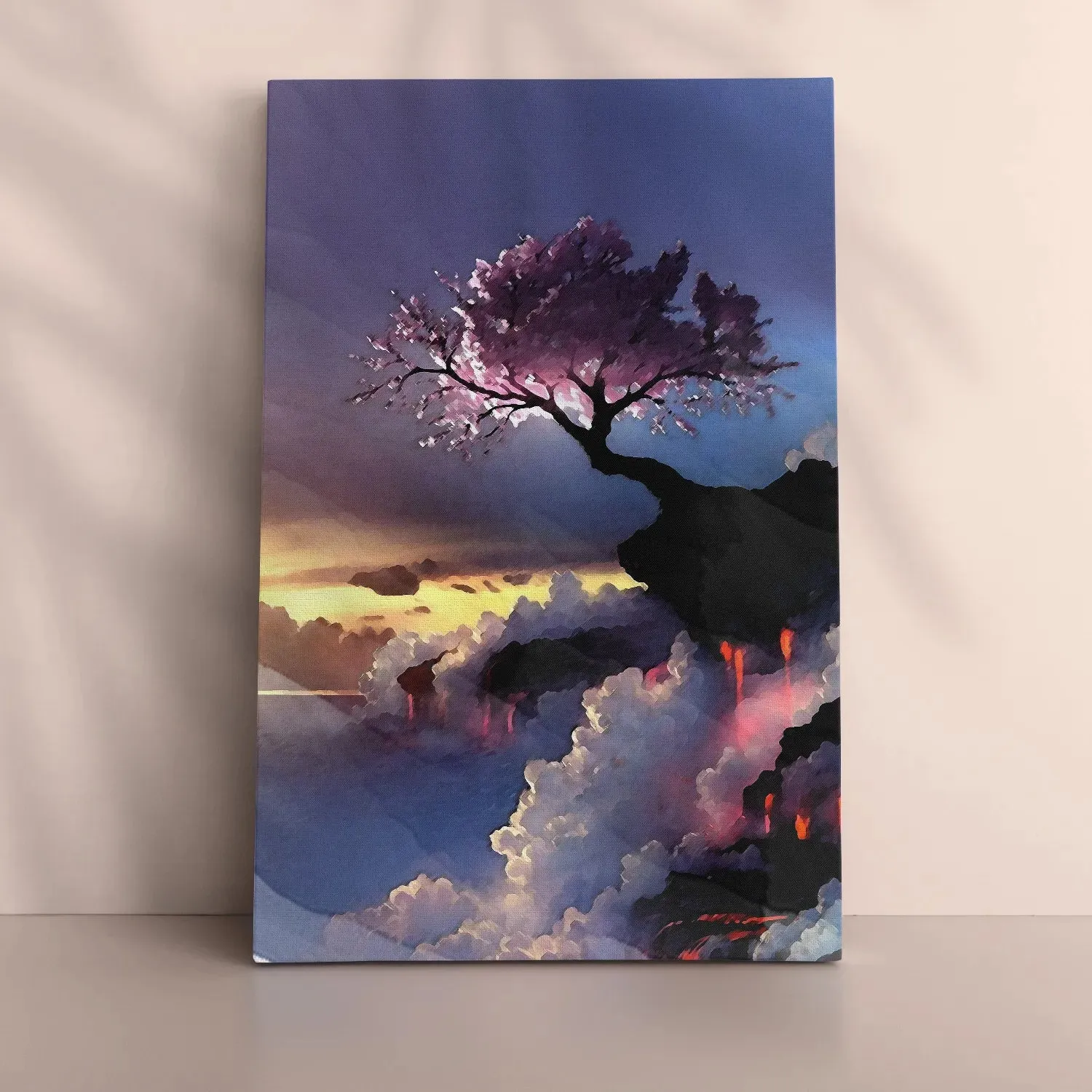 Cherry Blossom On Misty Mountain