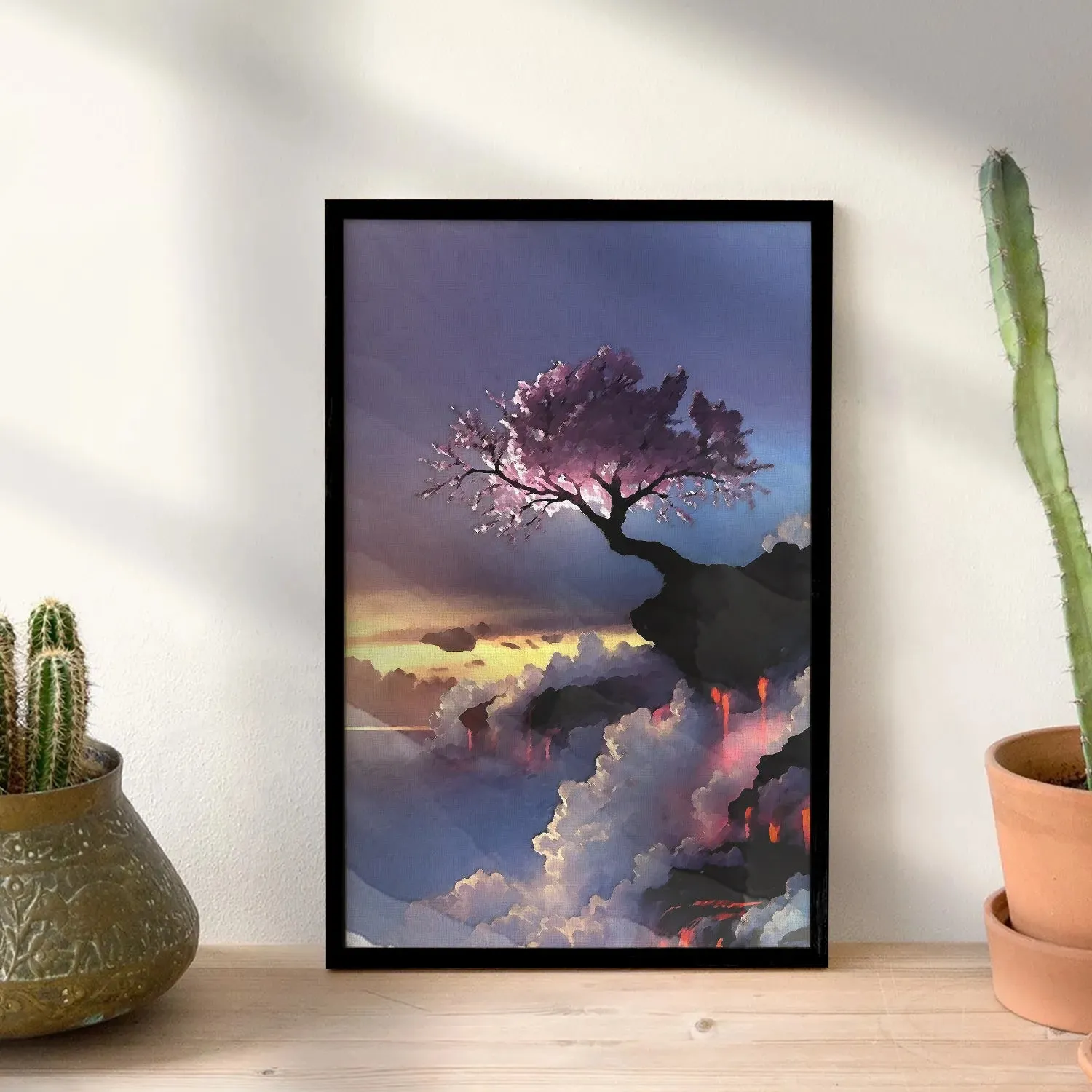 Cherry Blossom On Misty Mountain