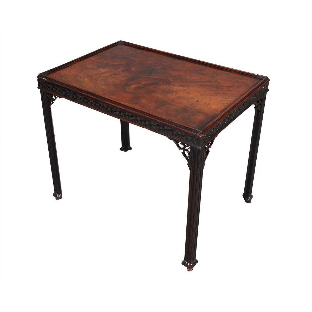 Chippendale Period Mahogany Silver Table