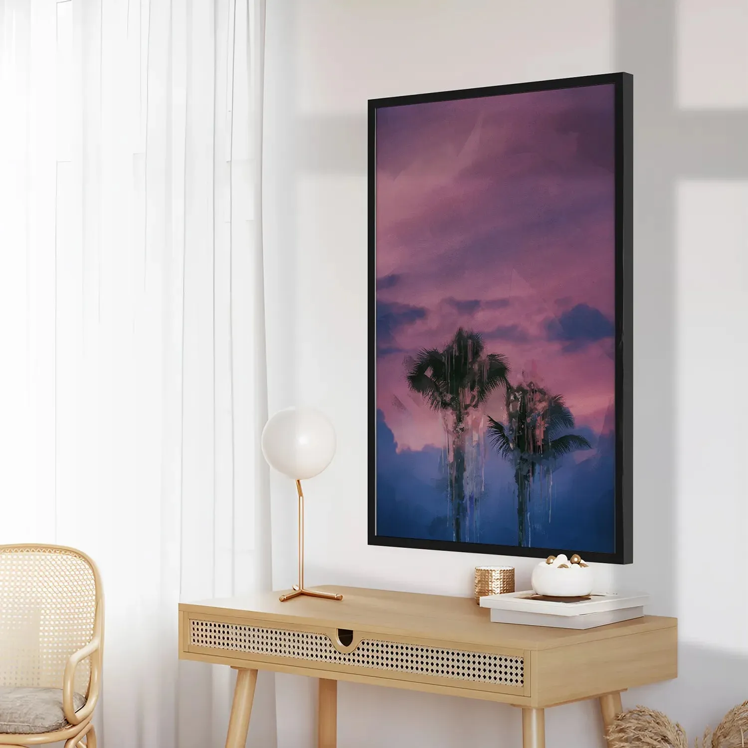 Coconut Trees With Cool Background