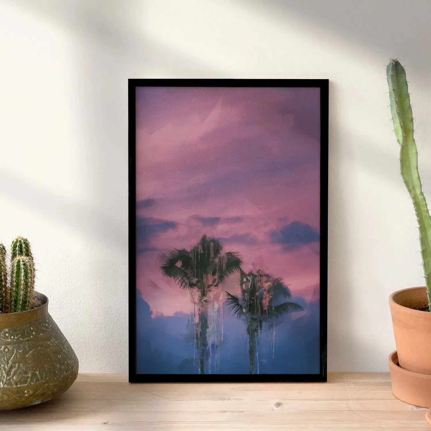 Coconut Trees With Cool Background