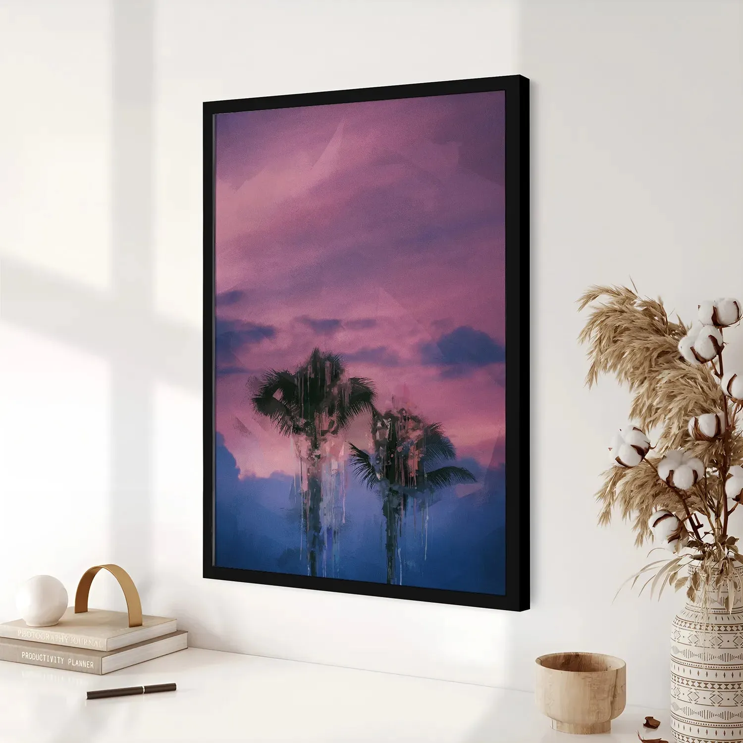 Coconut Trees With Cool Background