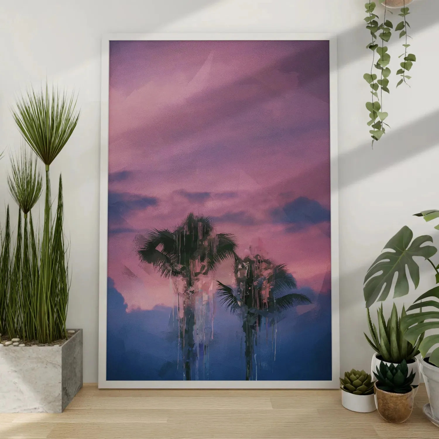 Coconut Trees With Cool Background
