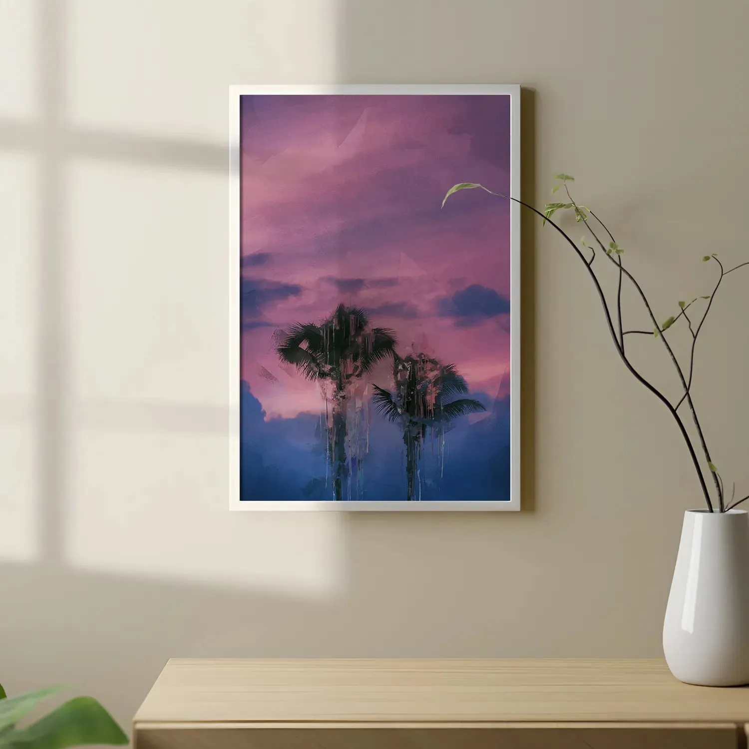 Coconut Trees With Cool Background