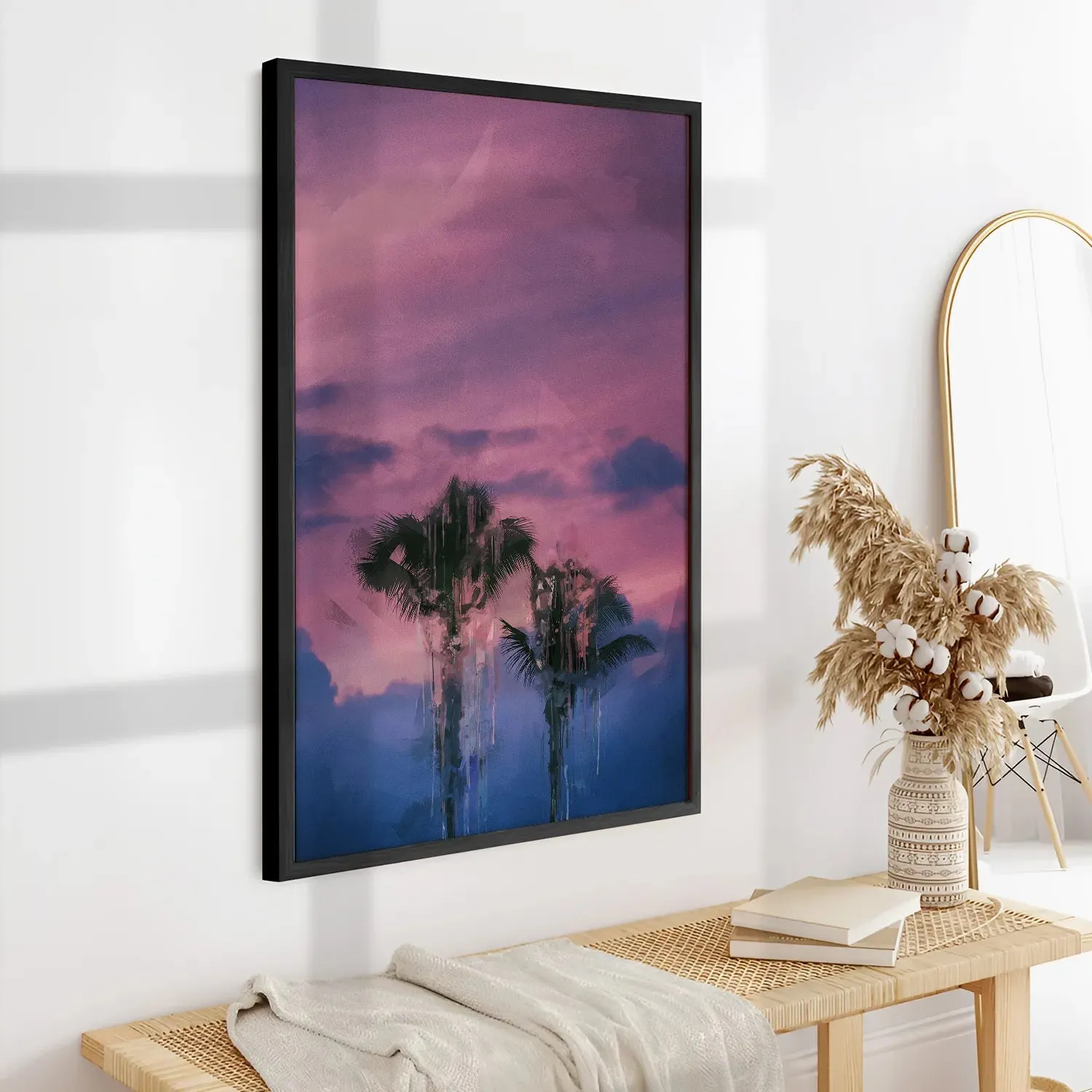 Coconut Trees With Cool Background