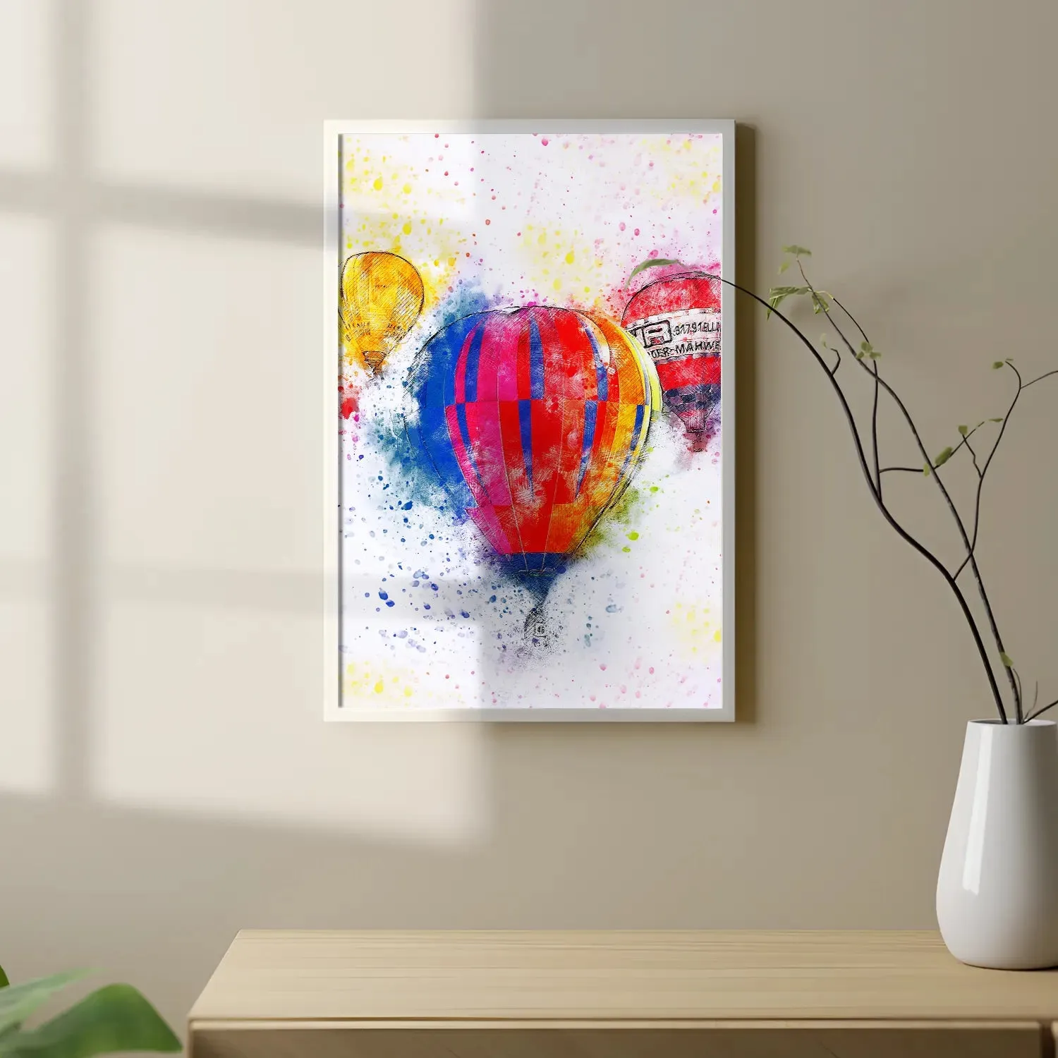 Colorful Air Balloons Flying
