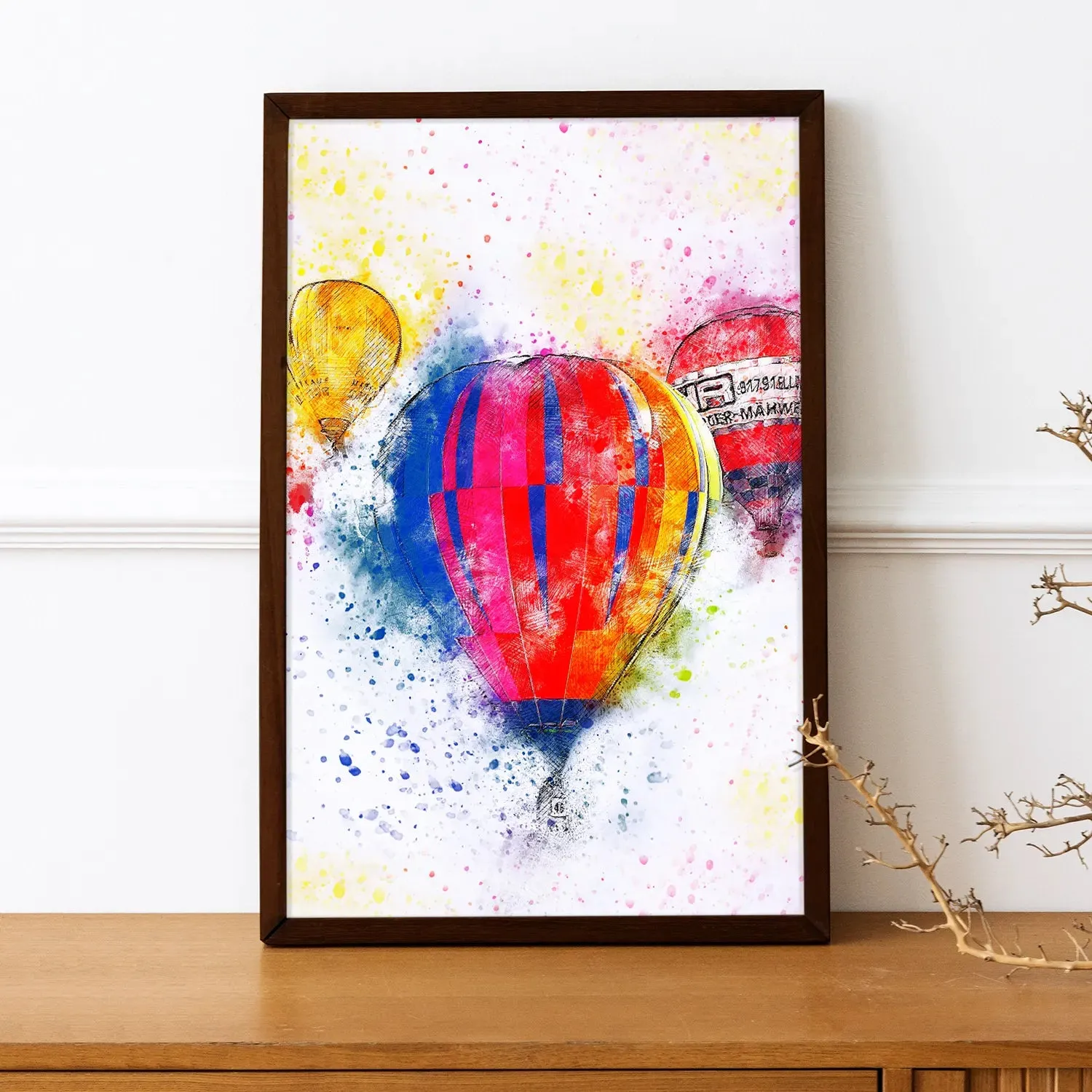 Colorful Air Balloons Flying