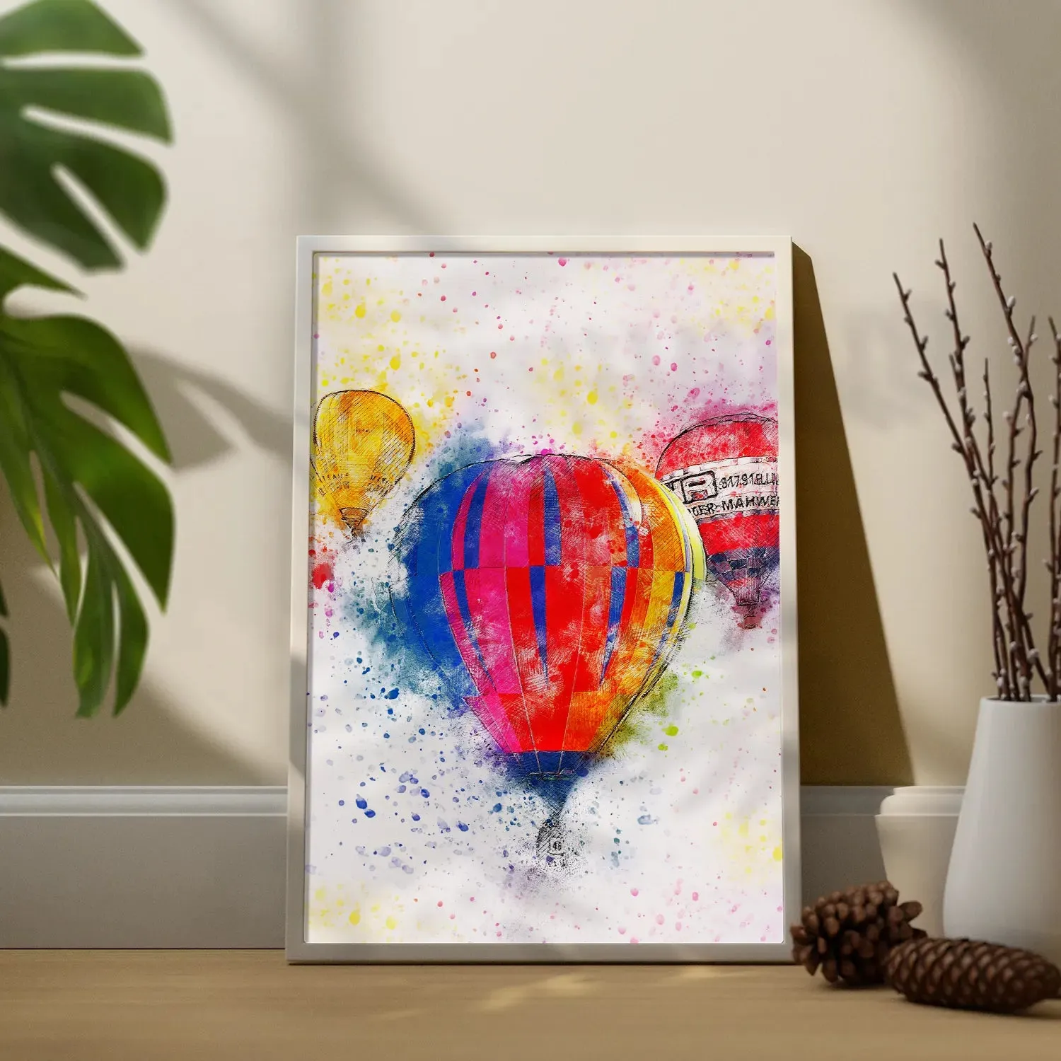 Colorful Air Balloons Flying