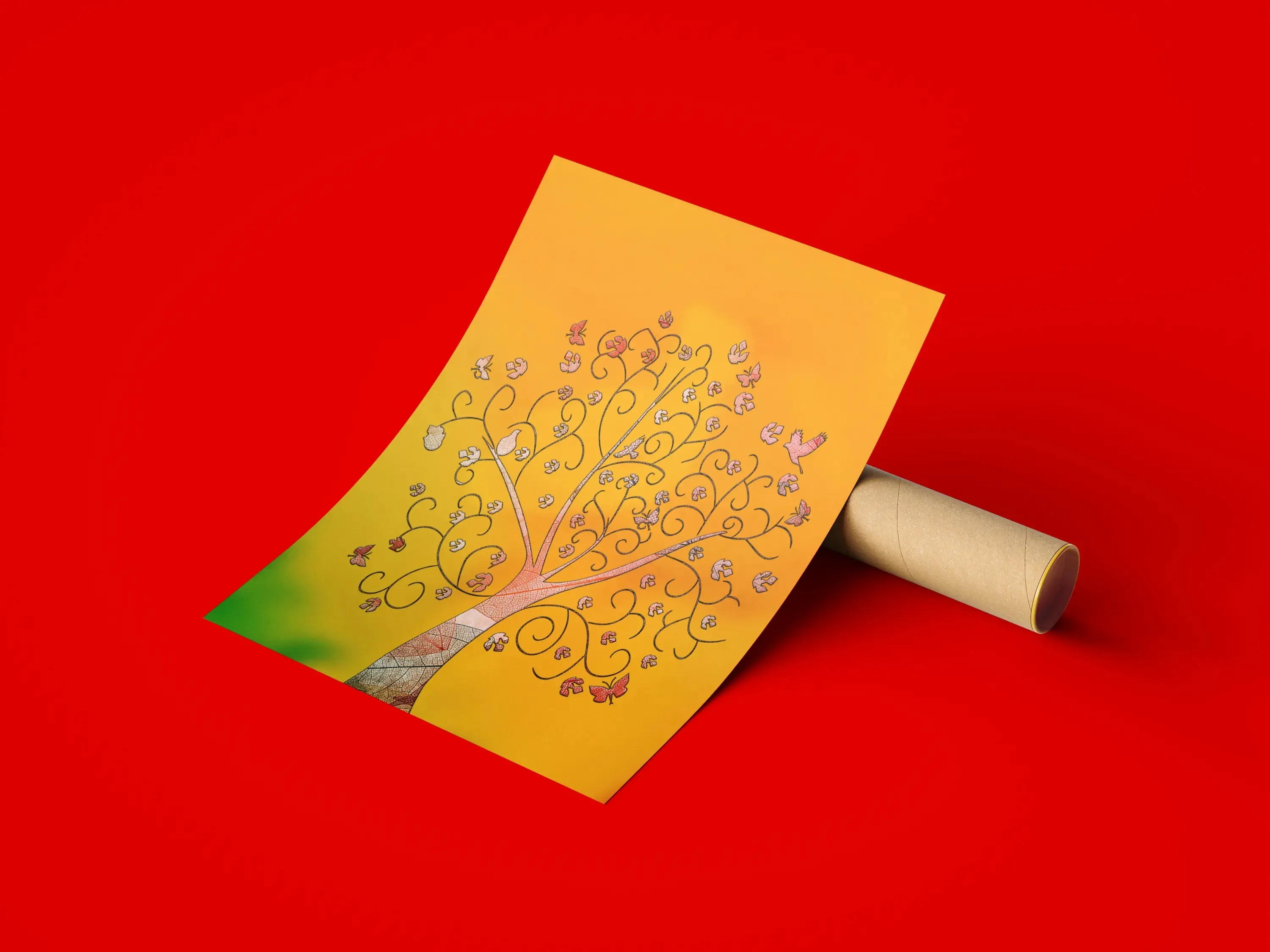 Colorful Modern Art Tree