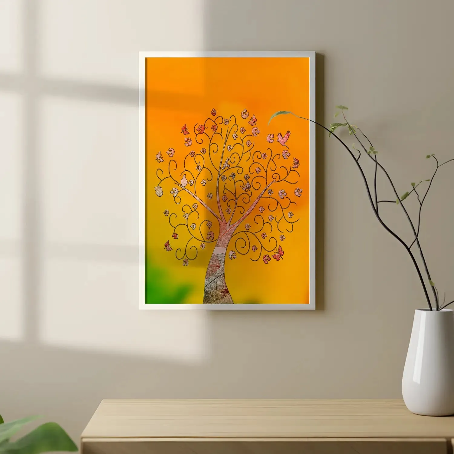Colorful Modern Art Tree