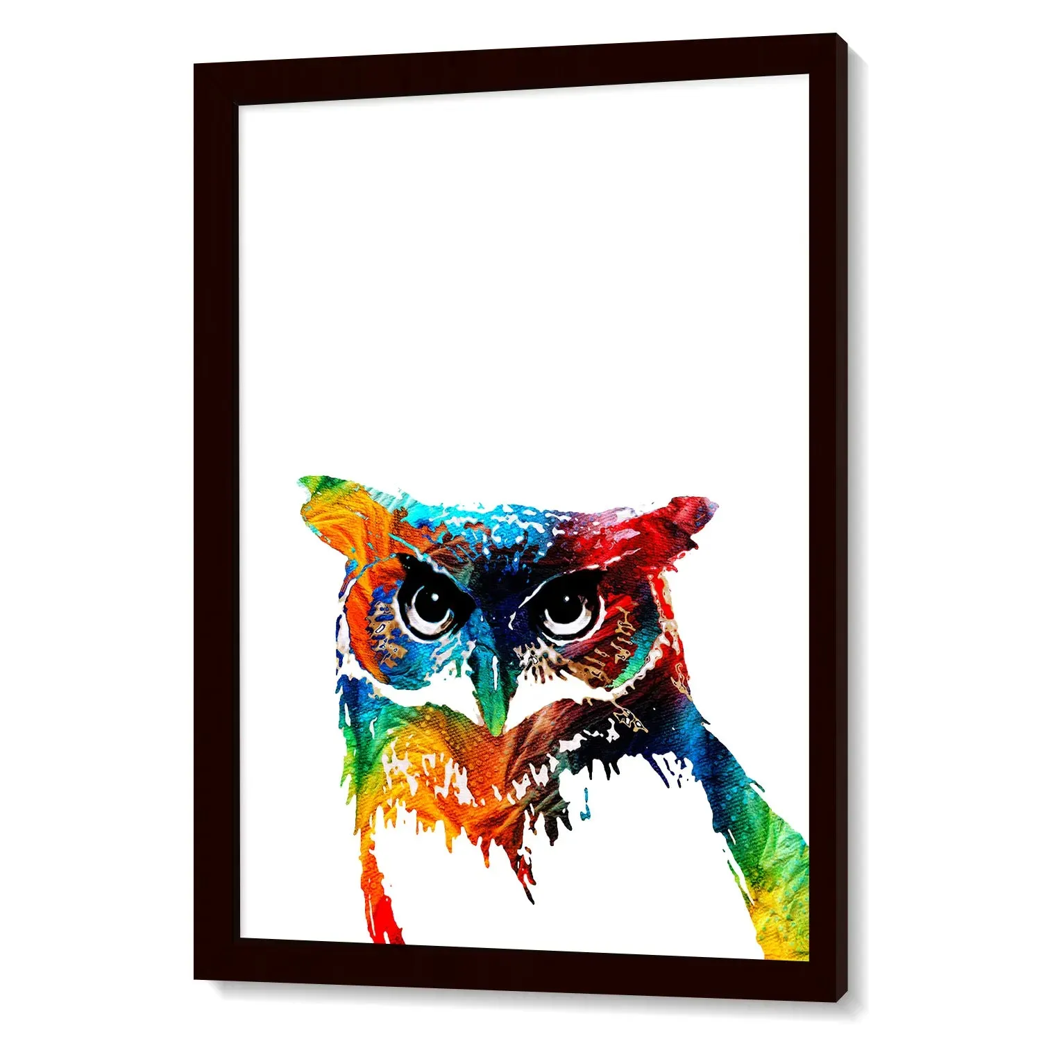 Colorful Owl Modern Art Painting