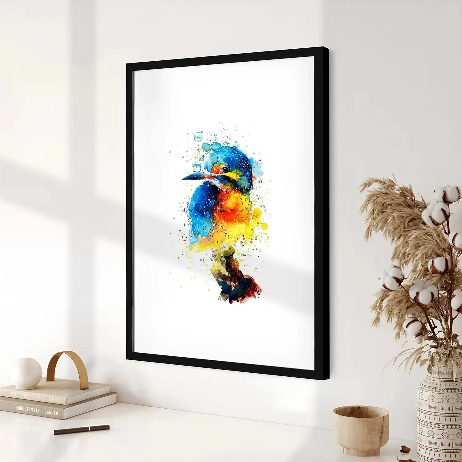 Colorful Sparrow Modern Art