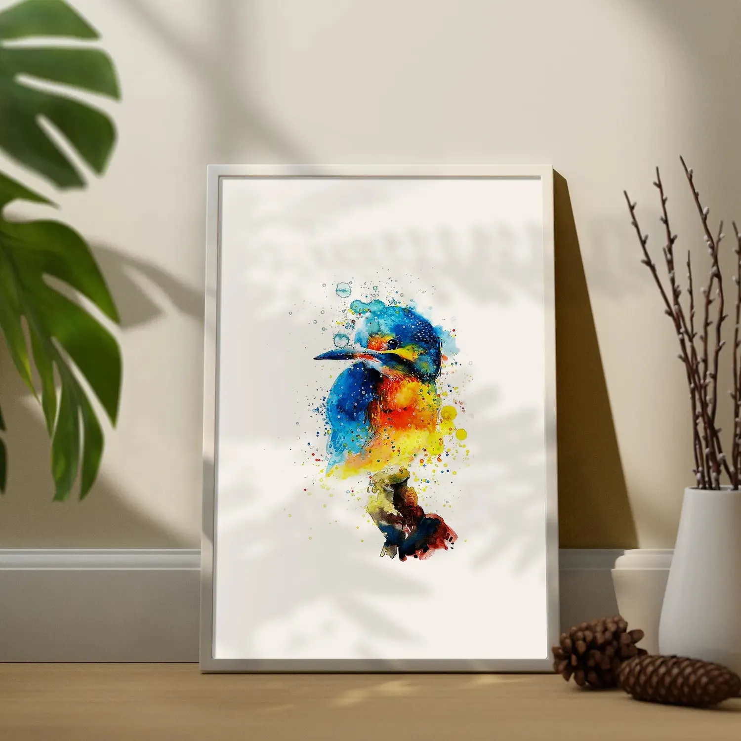 Colorful Sparrow Modern Art