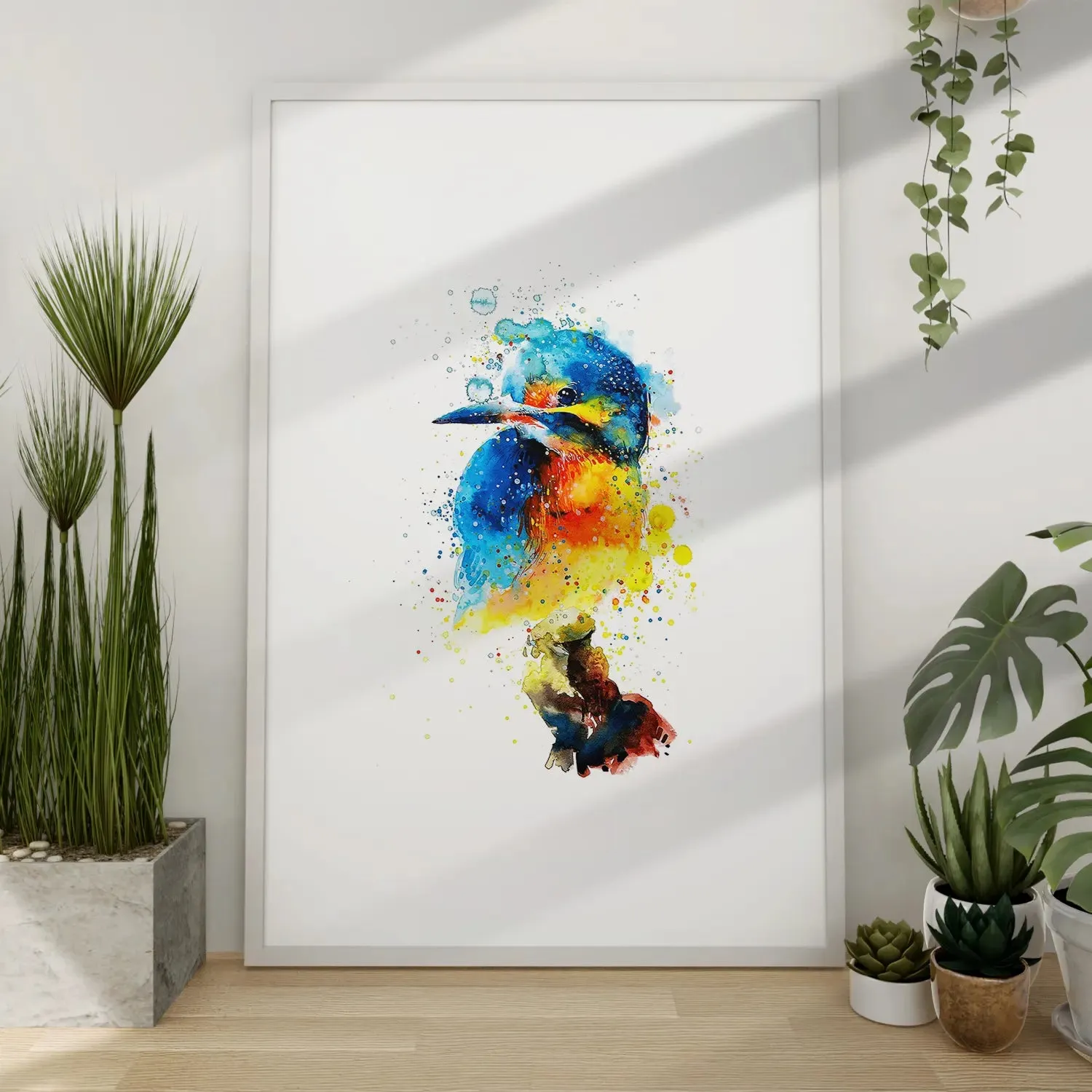 Colorful Sparrow Modern Art