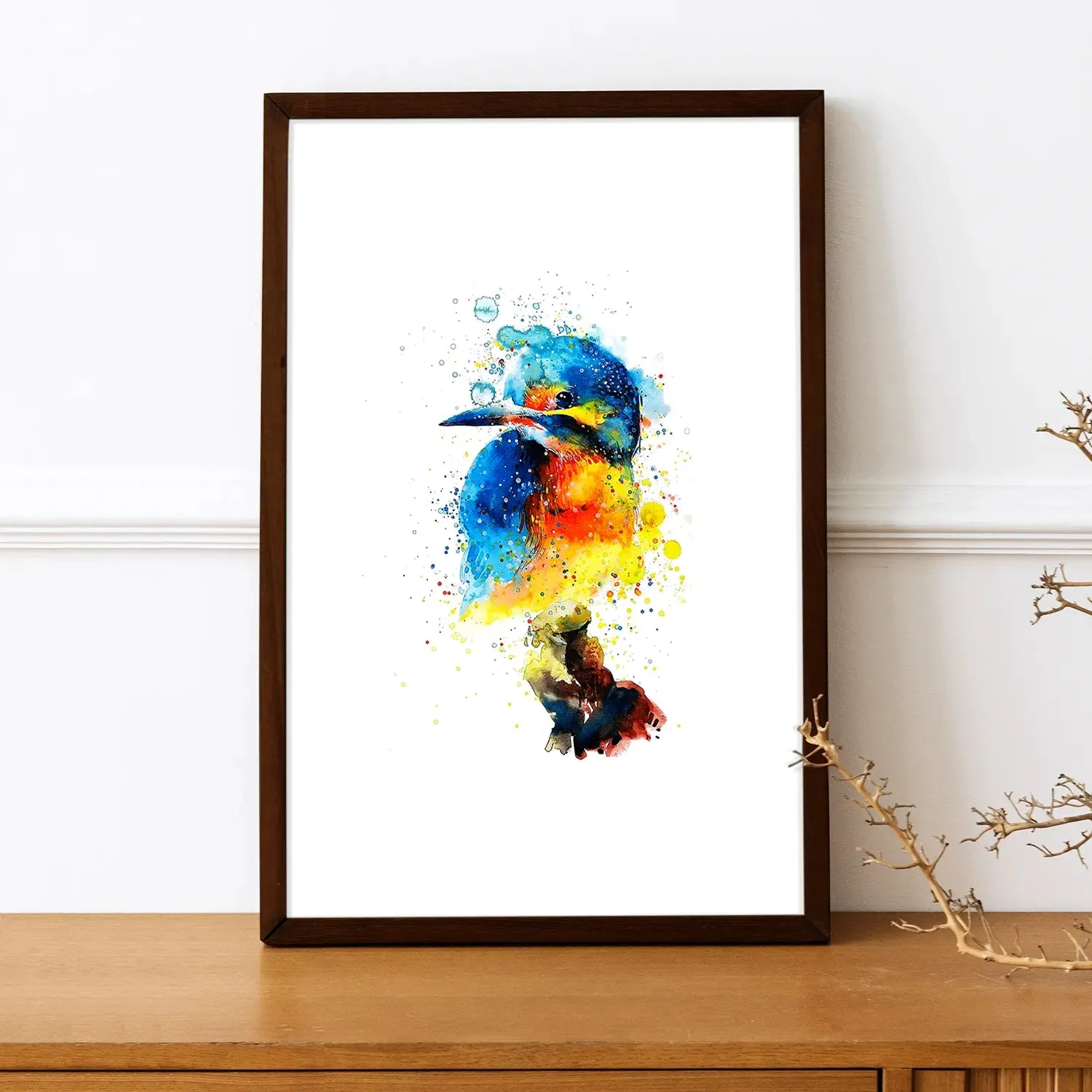 Colorful Sparrow Modern Art